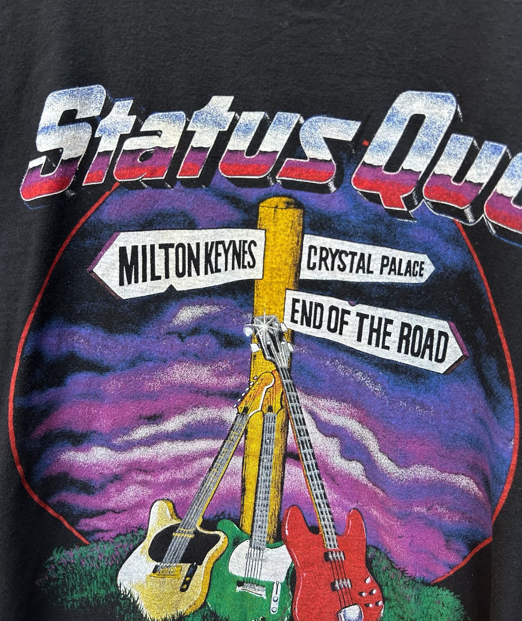 Band Tees Vintage 1984 Status Quo End Of The Road Tour T-shirt Size US S / EU 44-46 / 1 - 4 Thumbnail