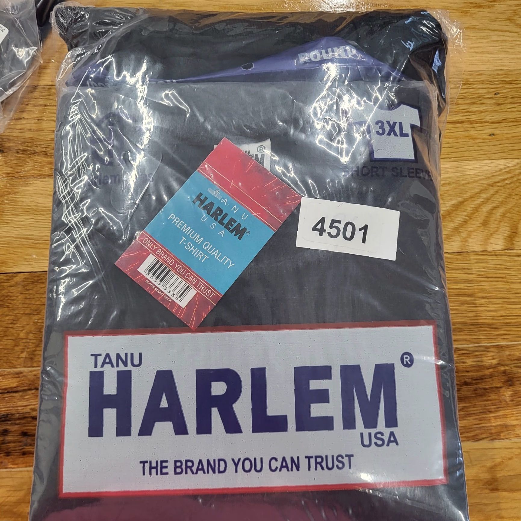 Vintage Harlem USA T-Shirt Mens 3XL Black Short Sleeve Crew Neck Casual Size US XXL / EU 58 / 5 - 2 Thumbnail