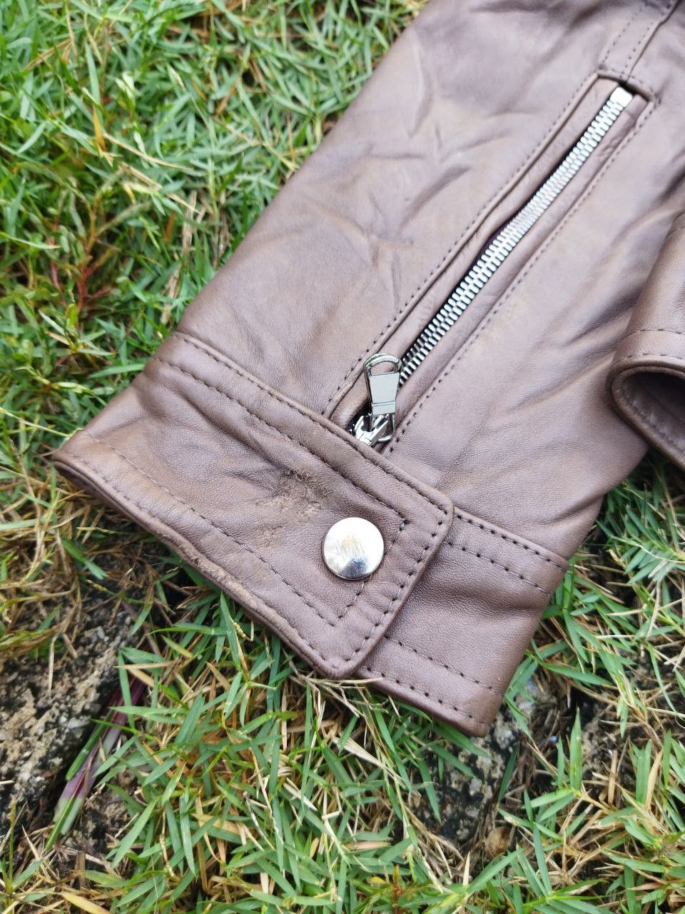 Genuine Leather Emmeti di Franco Lamb Skin Jacket Size US L / EU 52-54 / 3 - 14 Thumbnail