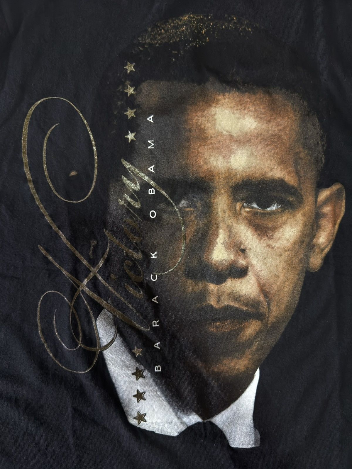 President's 00s Barack Obama Victory Democratic USA 44 Delta Tee T Shirt Size US XL / EU 56 / 4 - 3 Thumbnail