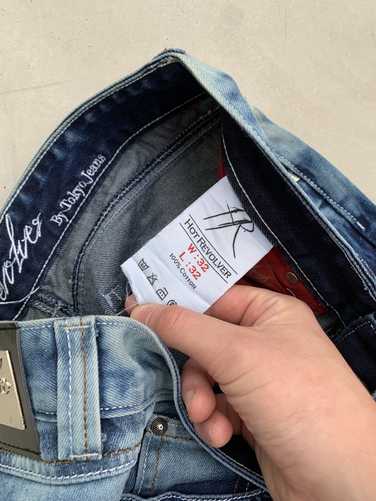 If Six Was Nine Hot Revolver Jeans Vintage Avantgarde Style Denim Rare Size US 32 / EU 48 - 8 Thumbnail