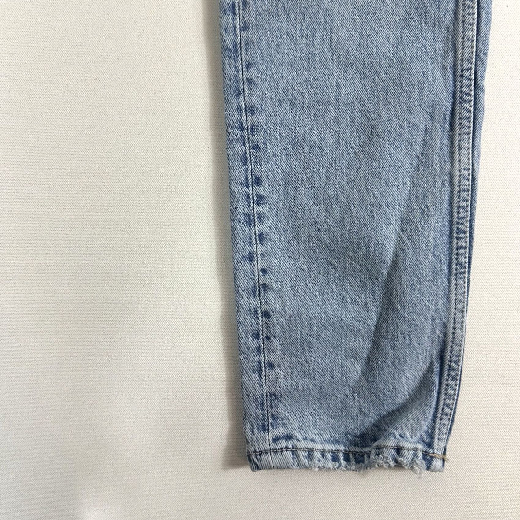 Zara Zara Jeans 34 Blue Denim Ankle Straight Hi Rise Light Wash 26" Inseam NWT Women Regular 5-Pocket Design Size 24" / US 00 / IT 34 - 6 Thumbnail