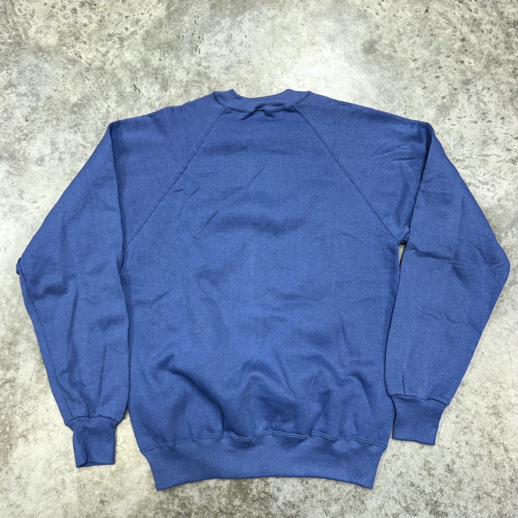 Jerzees VINTAGE Jerzees Sweatshirt Mens Large Blue Blank Crewneck Pullover Made USA 80s Size US L / EU 52-54 / 3 - 4 Thumbnail