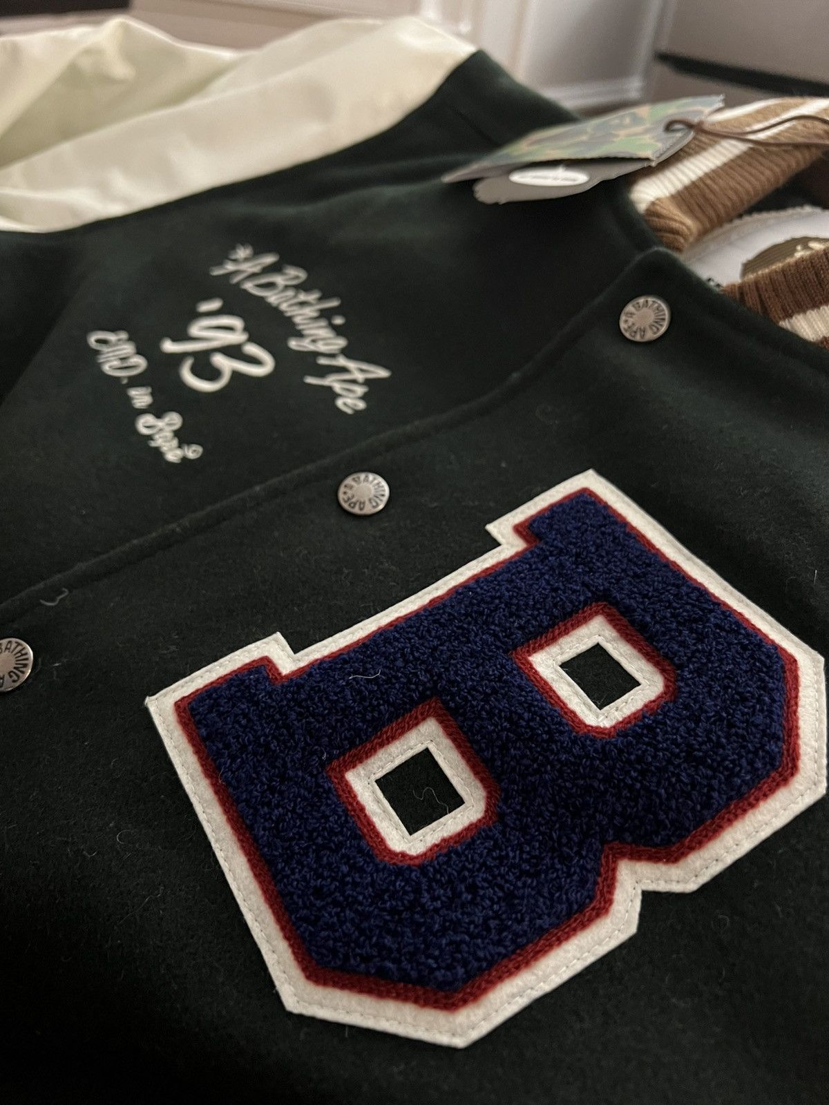 Bape × END. Bape x END. Varsity Jacket FW22 Size US M / EU 48-50 / 2 - 4 Thumbnail