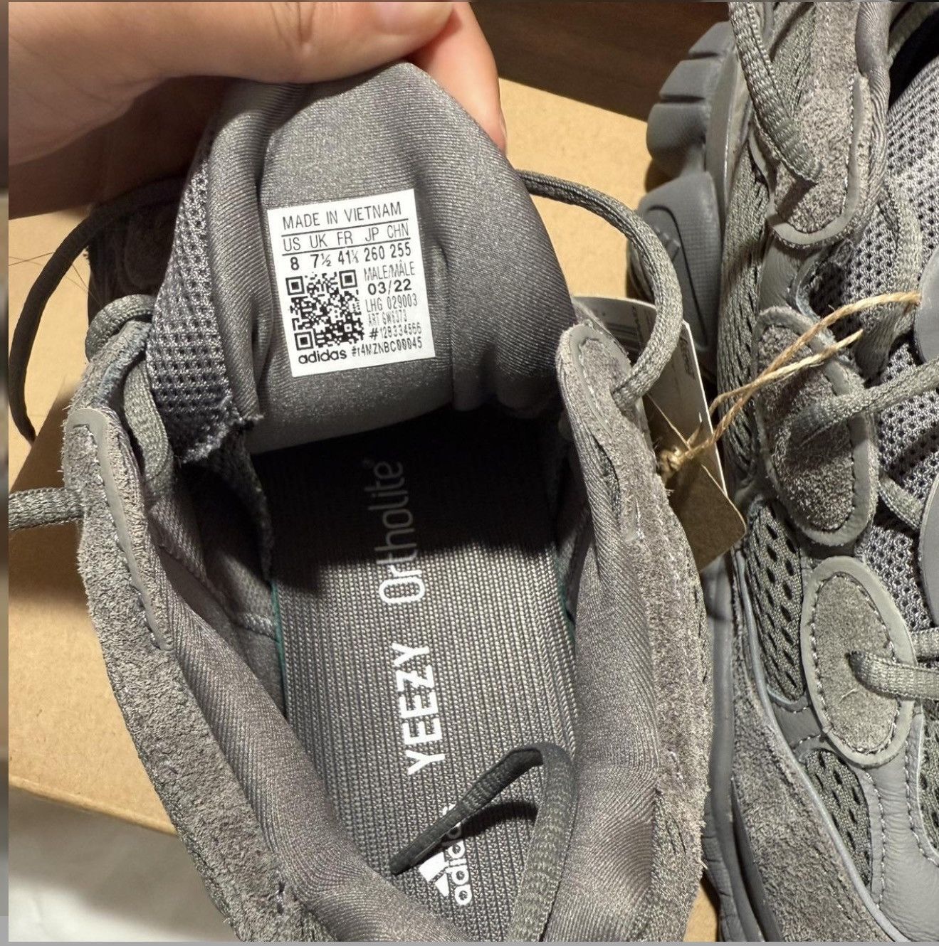 Yeezy Adidas Yeezy 500 Granite Size US 8 / EU 41 - 3 Thumbnail