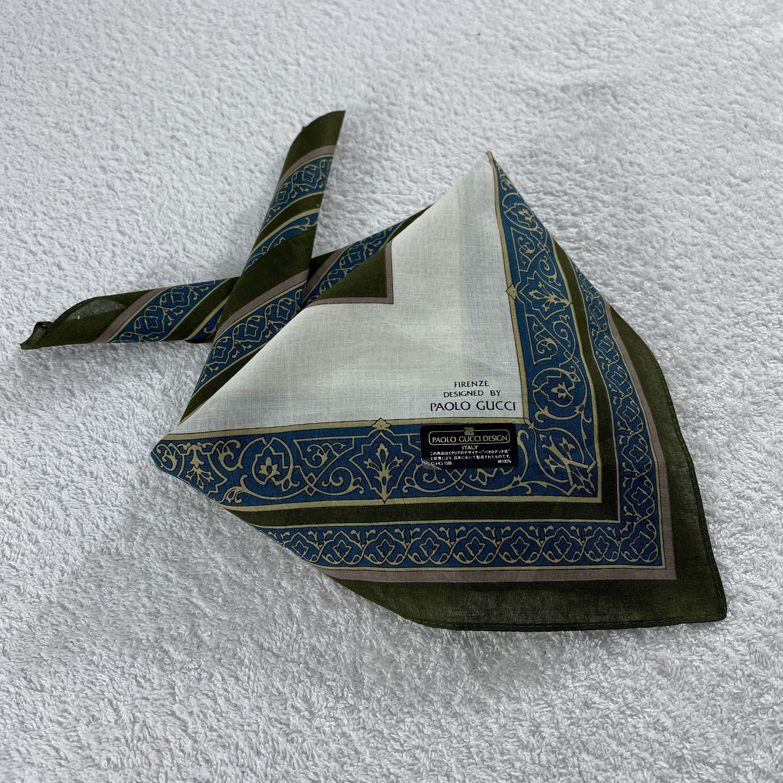 Paolo Gucci × Vintage Paolo Gucci Neckerchief / Bandana / Handkerchief Size ONE SIZE - 2 Thumbnail