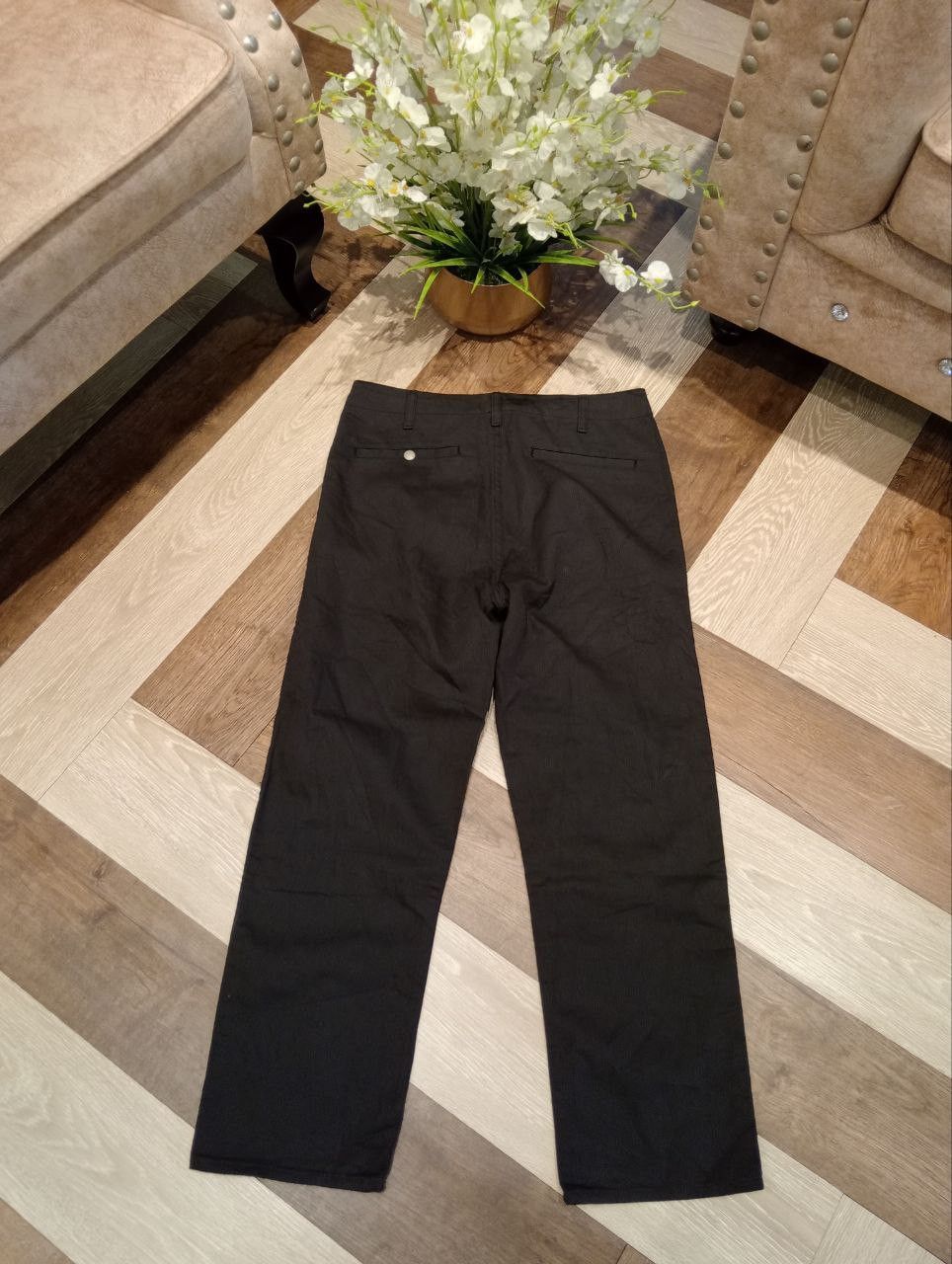 Monitaly MONITALY VINTAGE COTTON PANTS - SIZE 30 BLACK Size US 30 / EU 46 - 8 Thumbnail