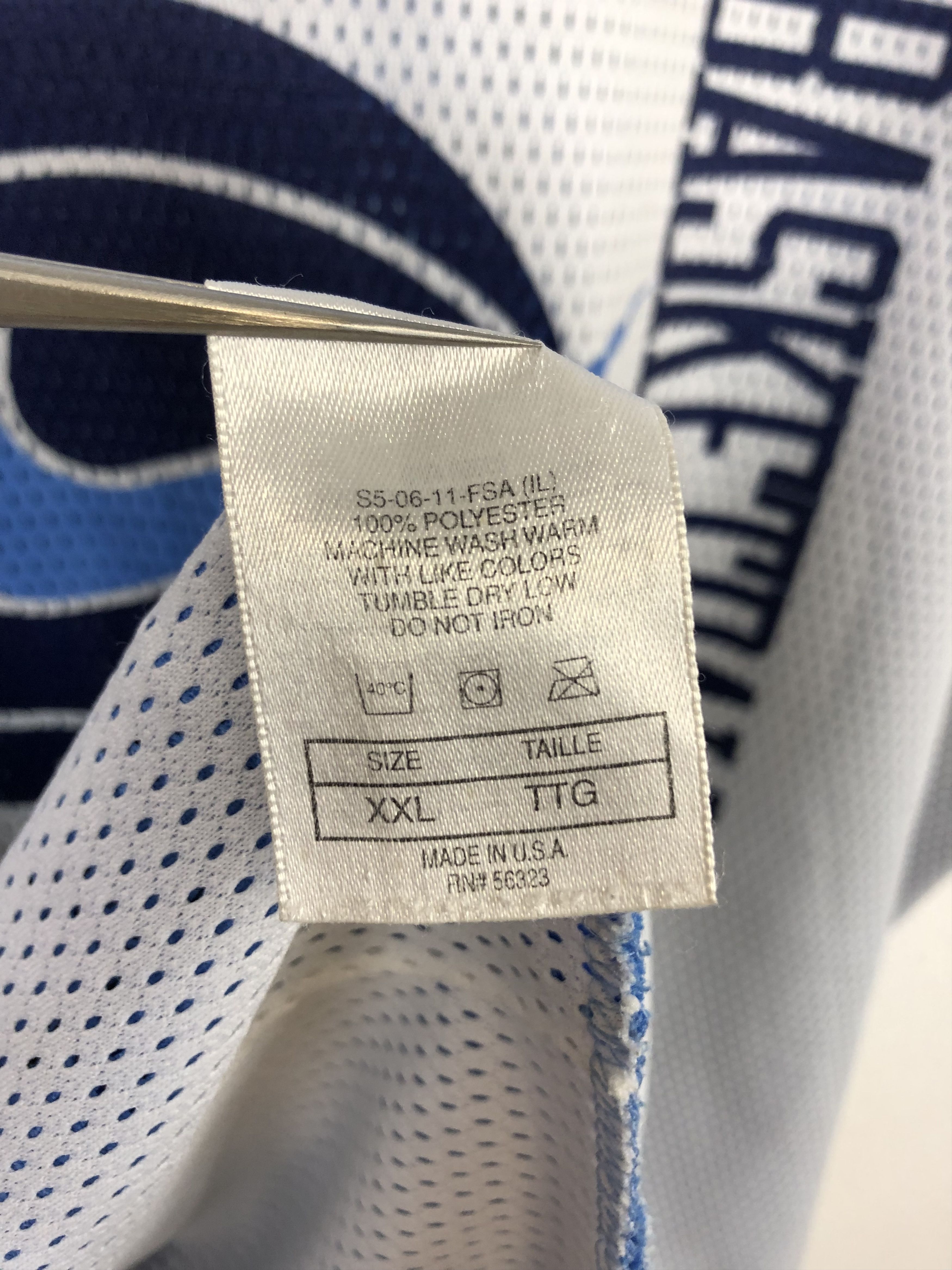 Nike × Vintage Vintage NCAA North Carolina Double Sided Jersey Shirt Rare Size US XXL / EU 58 / 5 - 11 Thumbnail