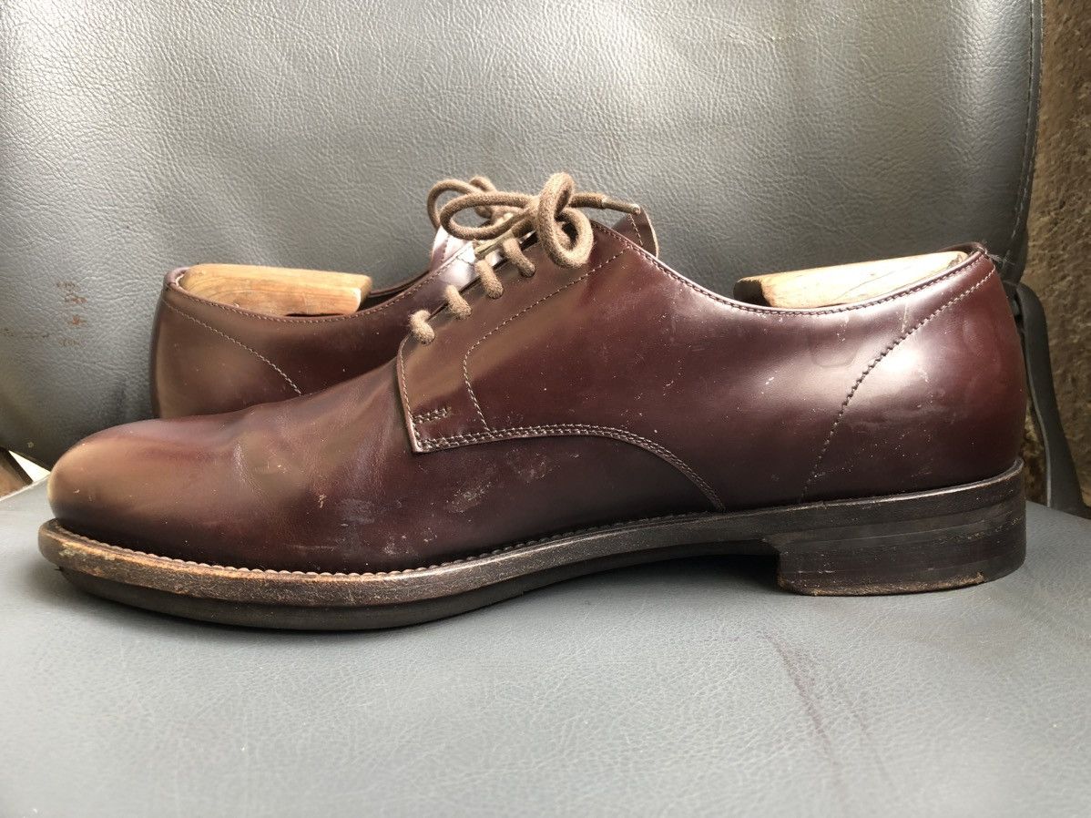 Prada PRADA Brown Leather Men’s Derby Dress shoes Size 7.5 Size US 7.5 / EU 40-41 - 6 Thumbnail
