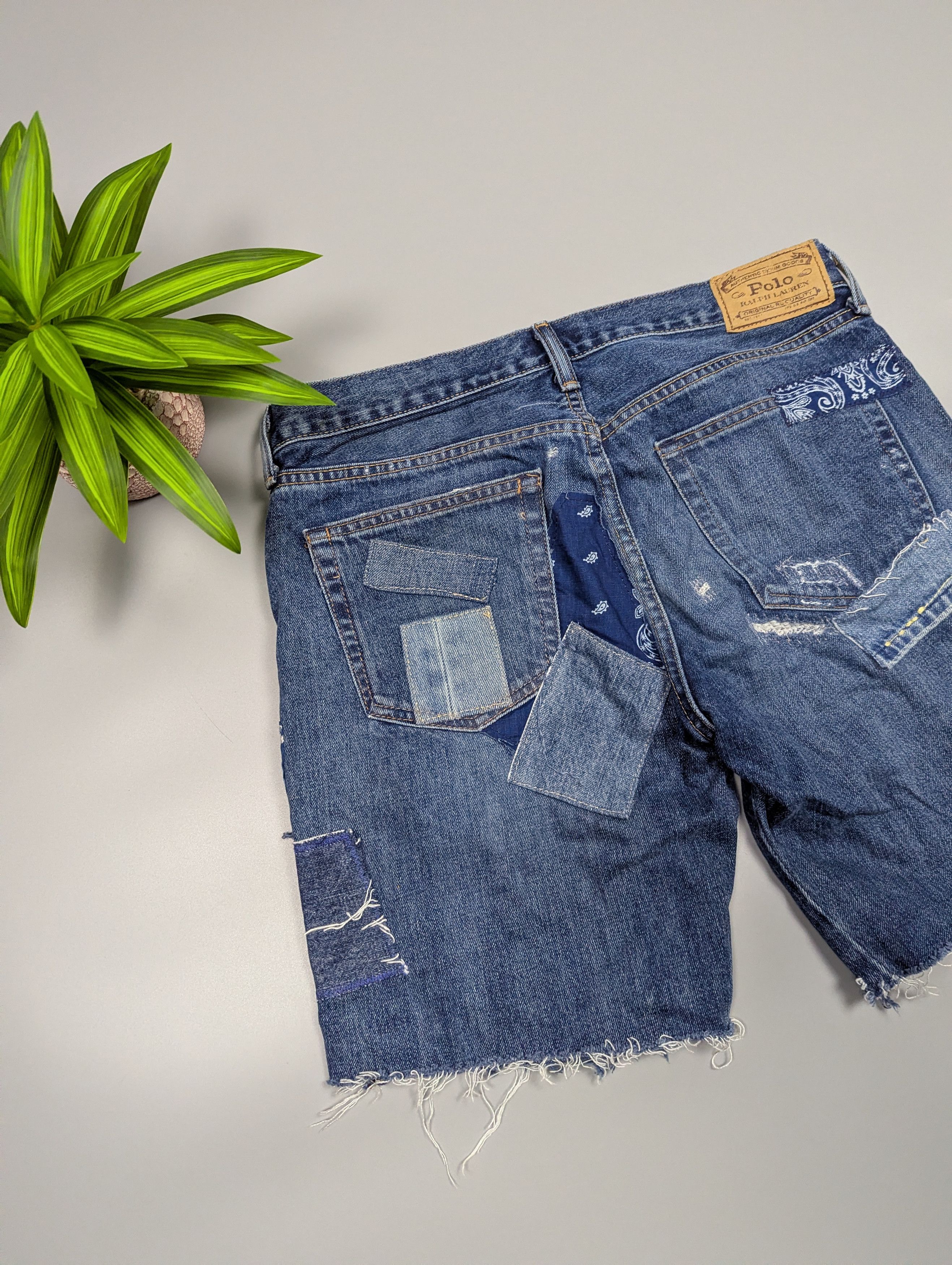 Polo Ralph Lauren Polo Ralph Lauren Avery Boyfriend Shorts Patchwork Size 22" - 16 Thumbnail