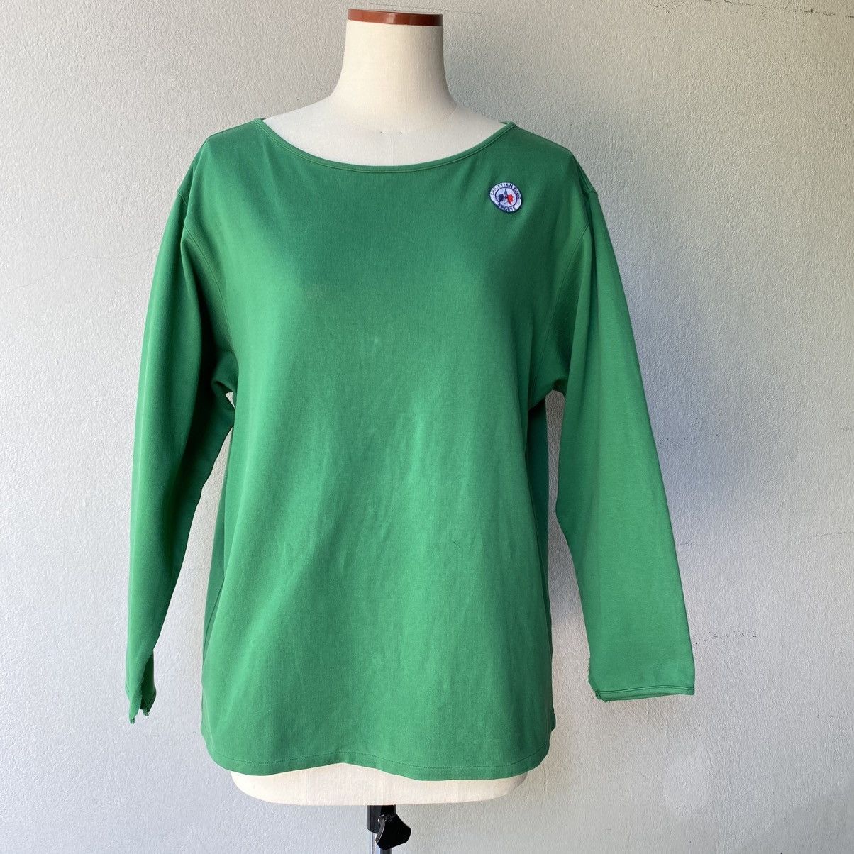 Dior Christian Dior Green Long Sleeve Back-Snap Top with Logo Size M / US 6-8 / IT 42-44 - 10 Thumbnail