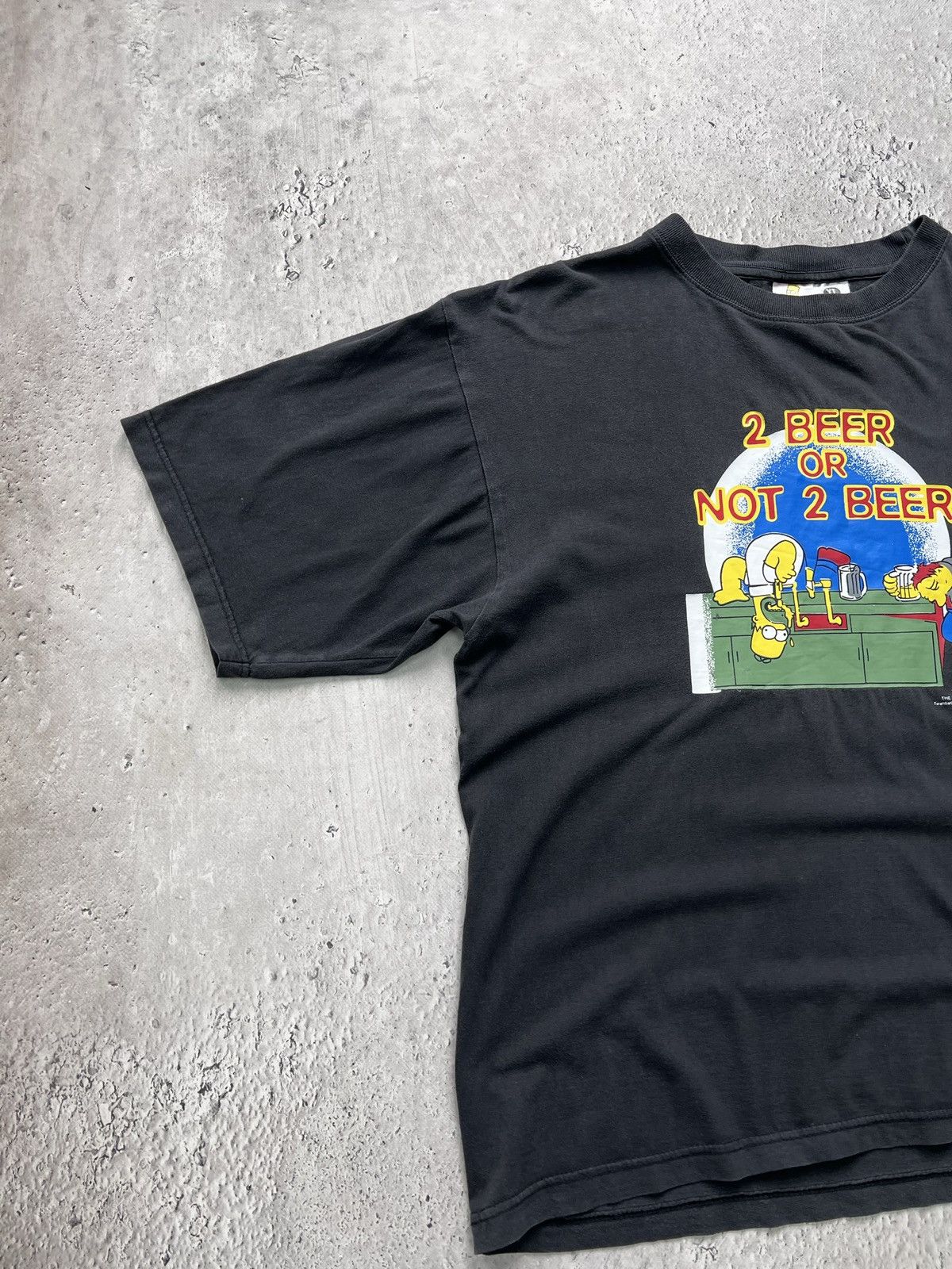 Vintage VINTAGE RETRO 90s Simpson t-shirt TWO BEER OR NOT TWO BEER Size US XL / EU 56 / 4 - 2 Thumbnail