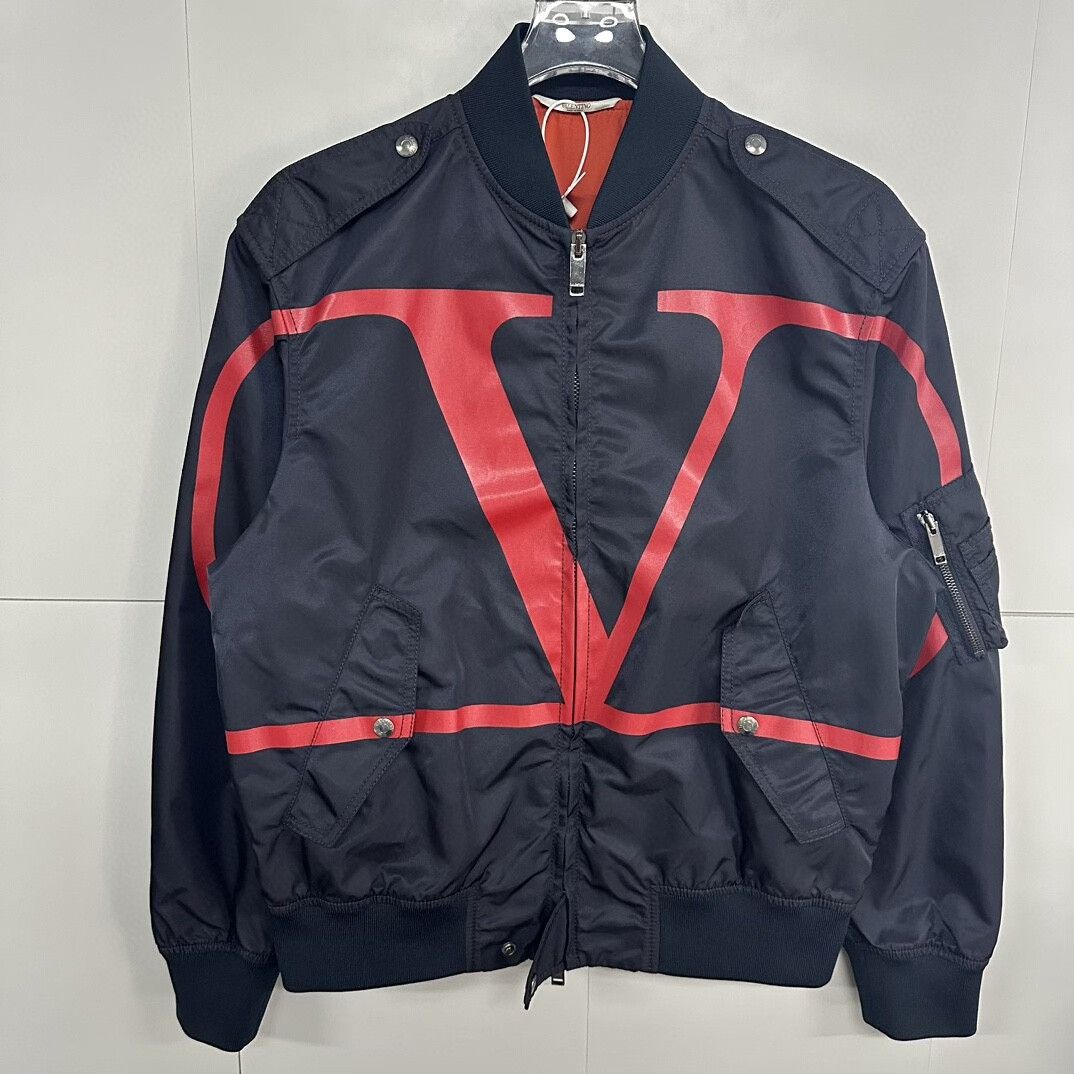 Valentino valentino classic big logo baseball jacket Size US L / EU 52-54 / 3 - 1 Thumbnail