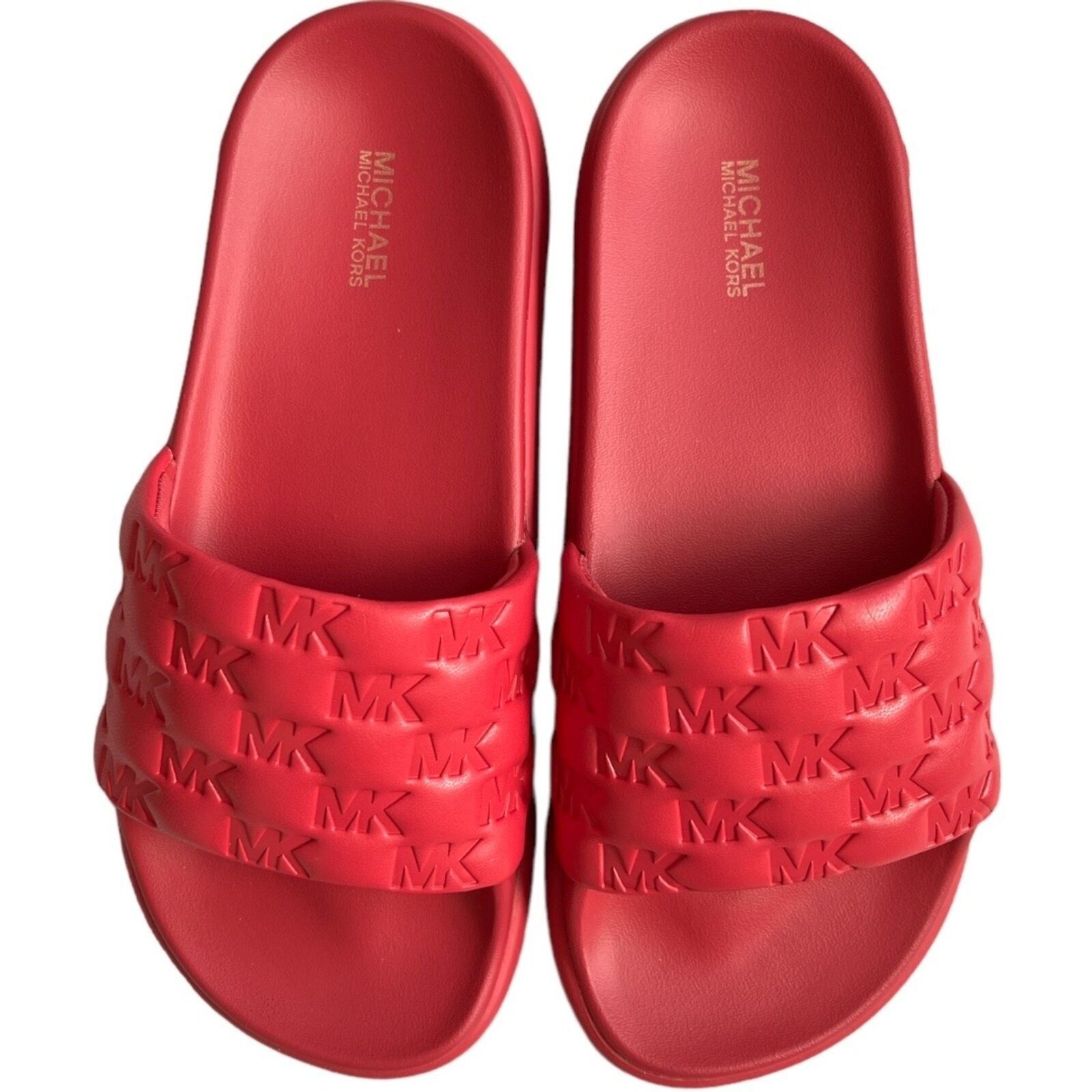 Michael Kors MICHAEL Michael Kors Finnie Slide Sandals Rubin Red, US7 Size US 7 / IT 37 - 2 Thumbnail