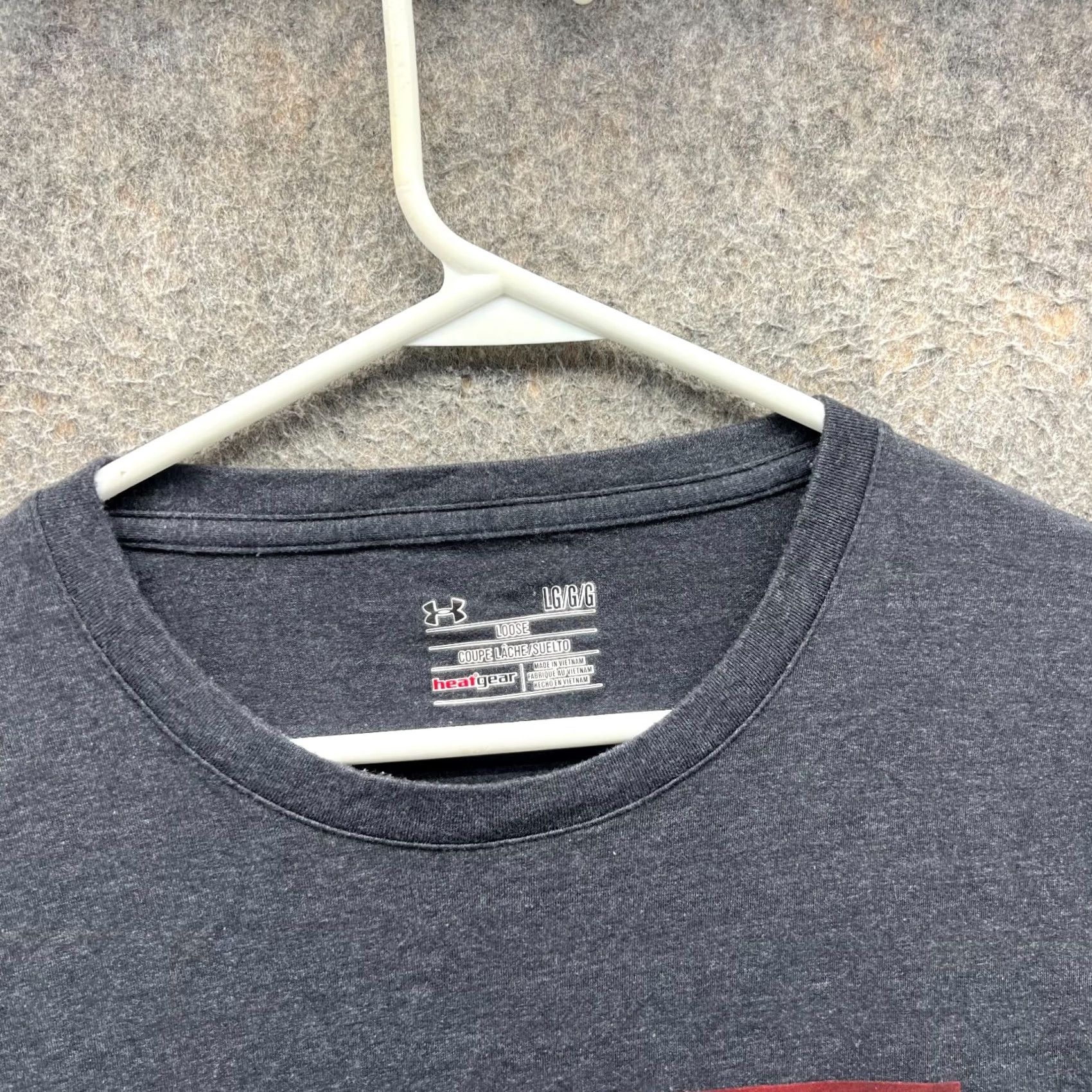 Under Armour Under Armour Shirt Mens Large Black HeatGear USA Flag Graphic Tee Size US L / EU 52-54 / 3 - 7 Thumbnail