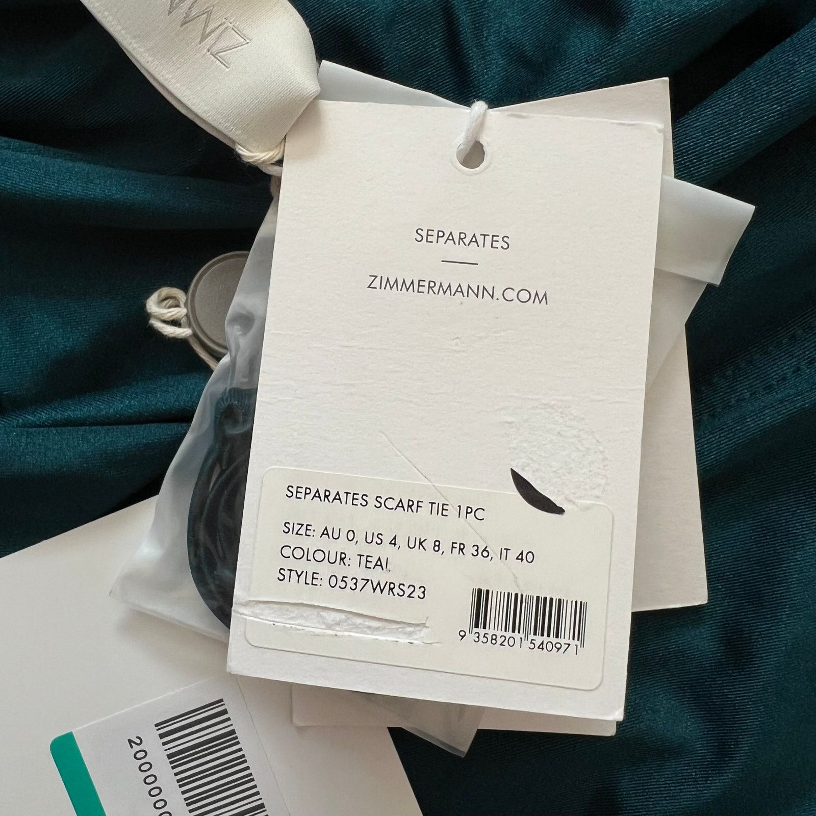 Zimmermann Zimmermann Teal Cutout Bow-Detail One Piece Swimsuit, A0/US4 Size ONE SIZE - 16 Thumbnail