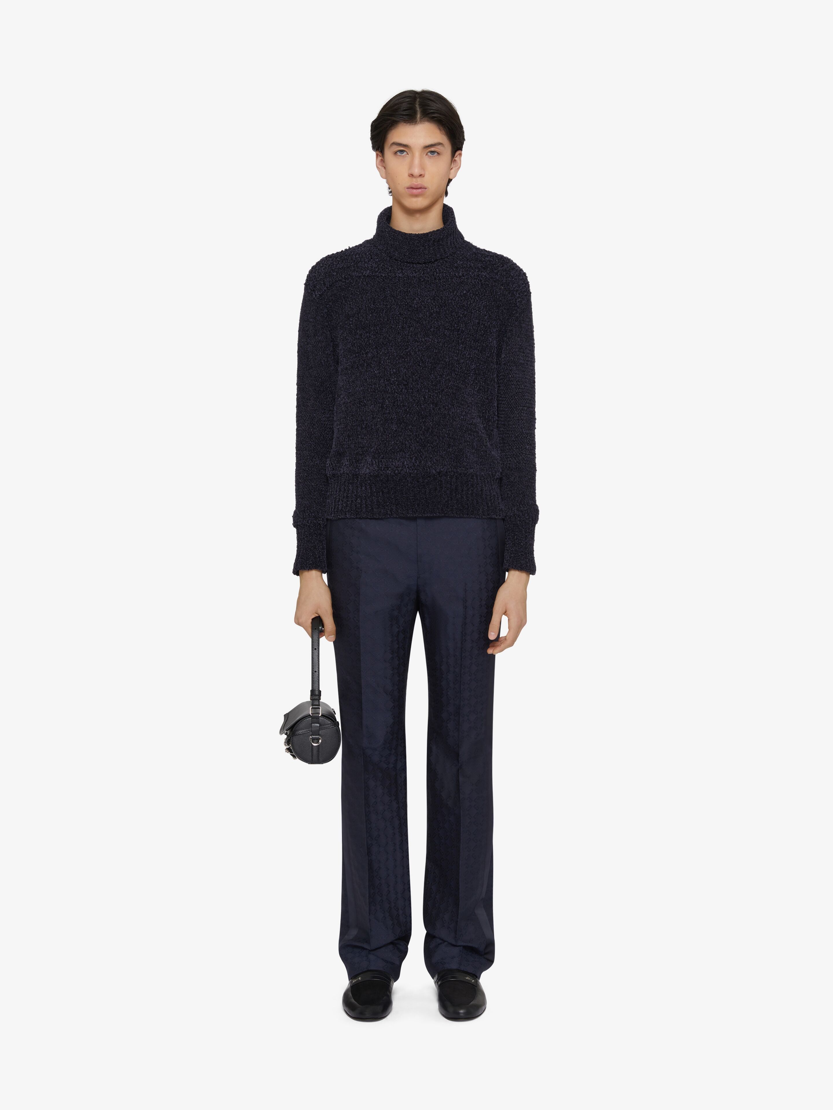 o1w1db10925 High Neck Sweater in Blue