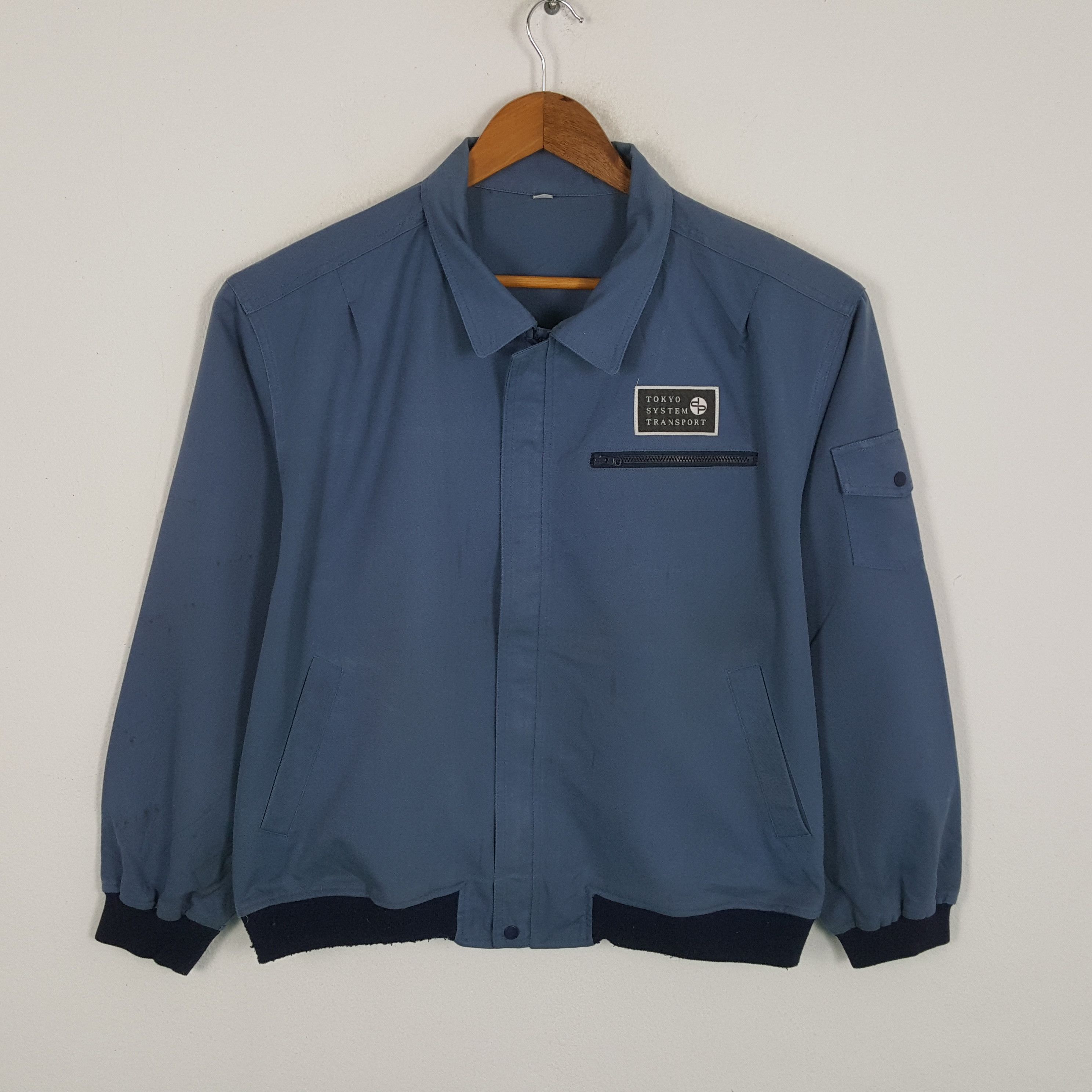 Japanese Brand × Vintage Vintage TOKYO SYSTEM TRANSPORT Staff Crew Jacket Size US L / EU 52-54 / 3 - 1 Thumbnail