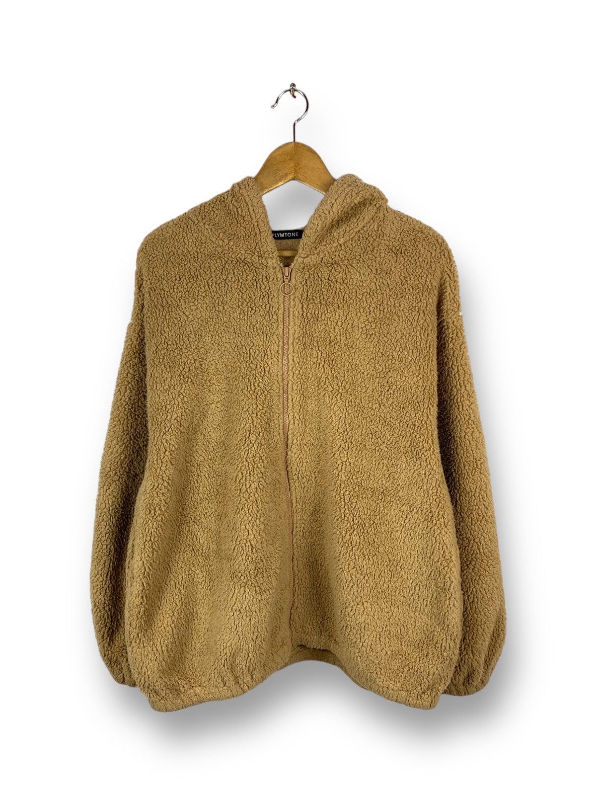 Japanese Brand Rare! Plymtone Burst Spellout Fleece Deep Pile Retro Jacket Size US M / EU 48-50 / 2 - 2 Thumbnail
