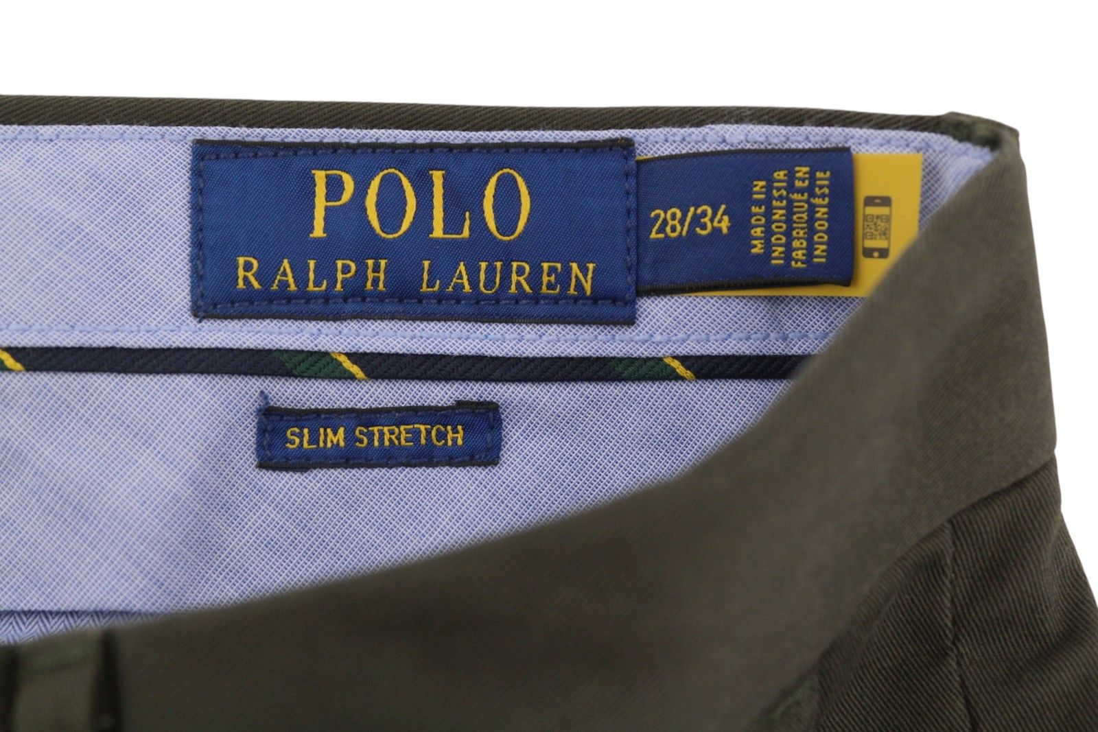 Ralph Lauren W28/L34 Brown Chino Slim Stretch Low Waist Trousers 87040 Size US 28 / EU 44 - 10 Thumbnail