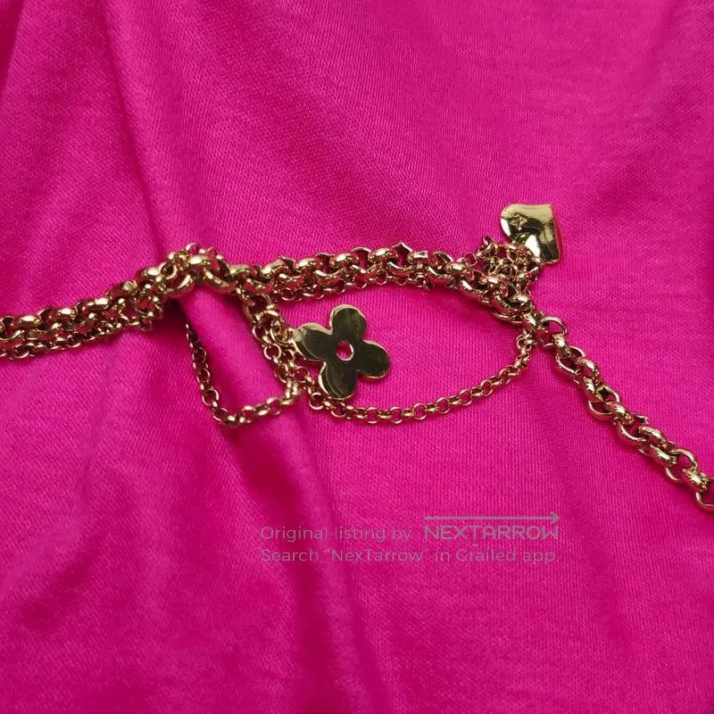 Louis Vuitton Louis Vuitton Pink Cotton Chain Decorated T-Shirt. Size US S / EU 44-46 / 1 - 8 Thumbnail