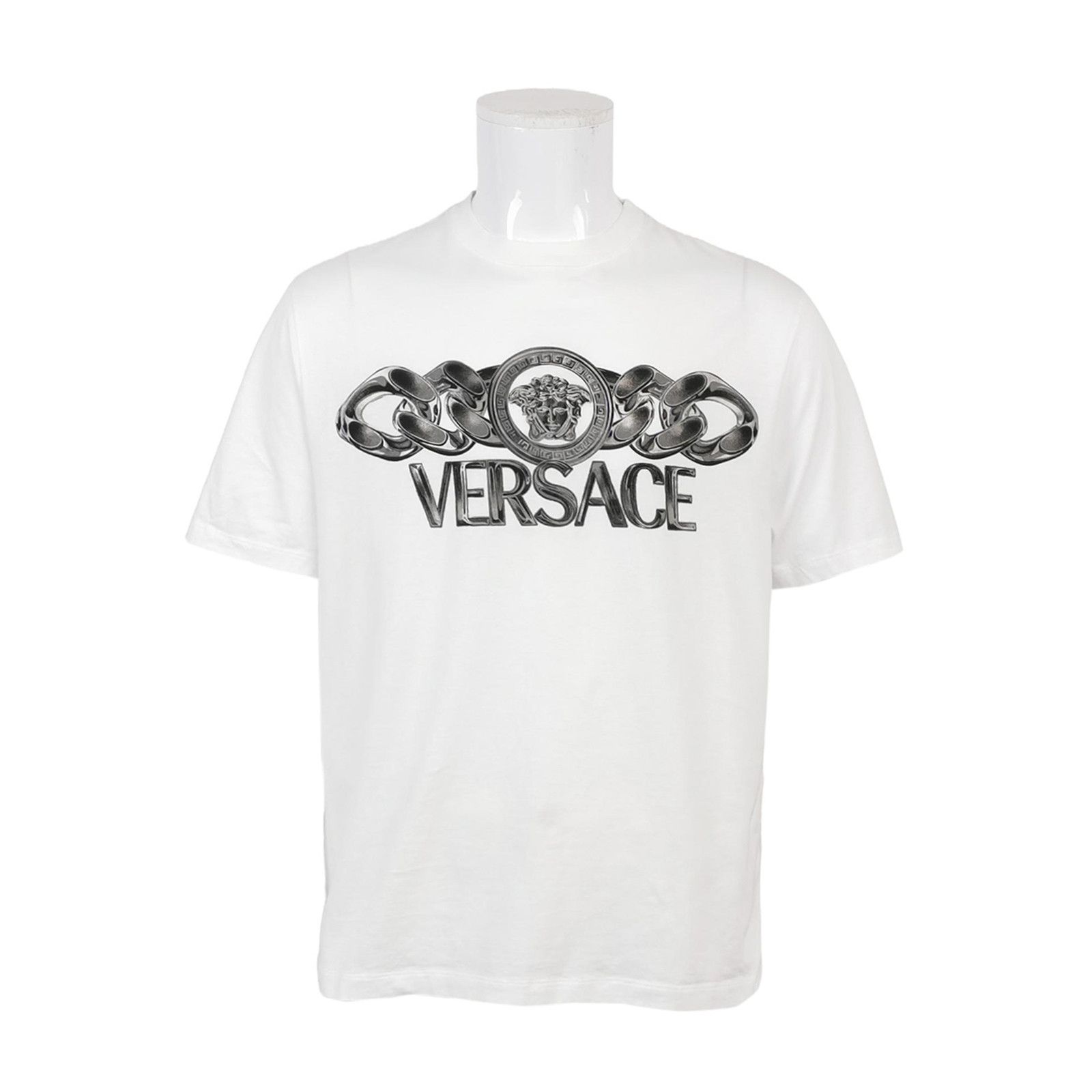 Versace Versace Medusa Chain Print T-Shirt L Size US L / EU 52-54 / 3 - 1 Thumbnail