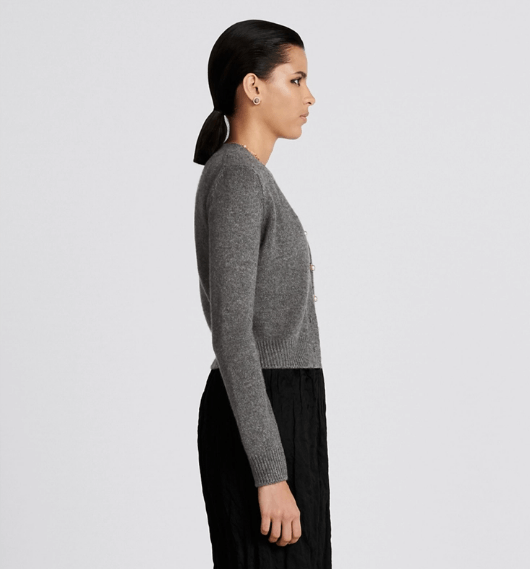 Dior o1w1db10525 354W01 Twinset Sweater in Gray Size S / US 4 / IT 40 - 8 Thumbnail