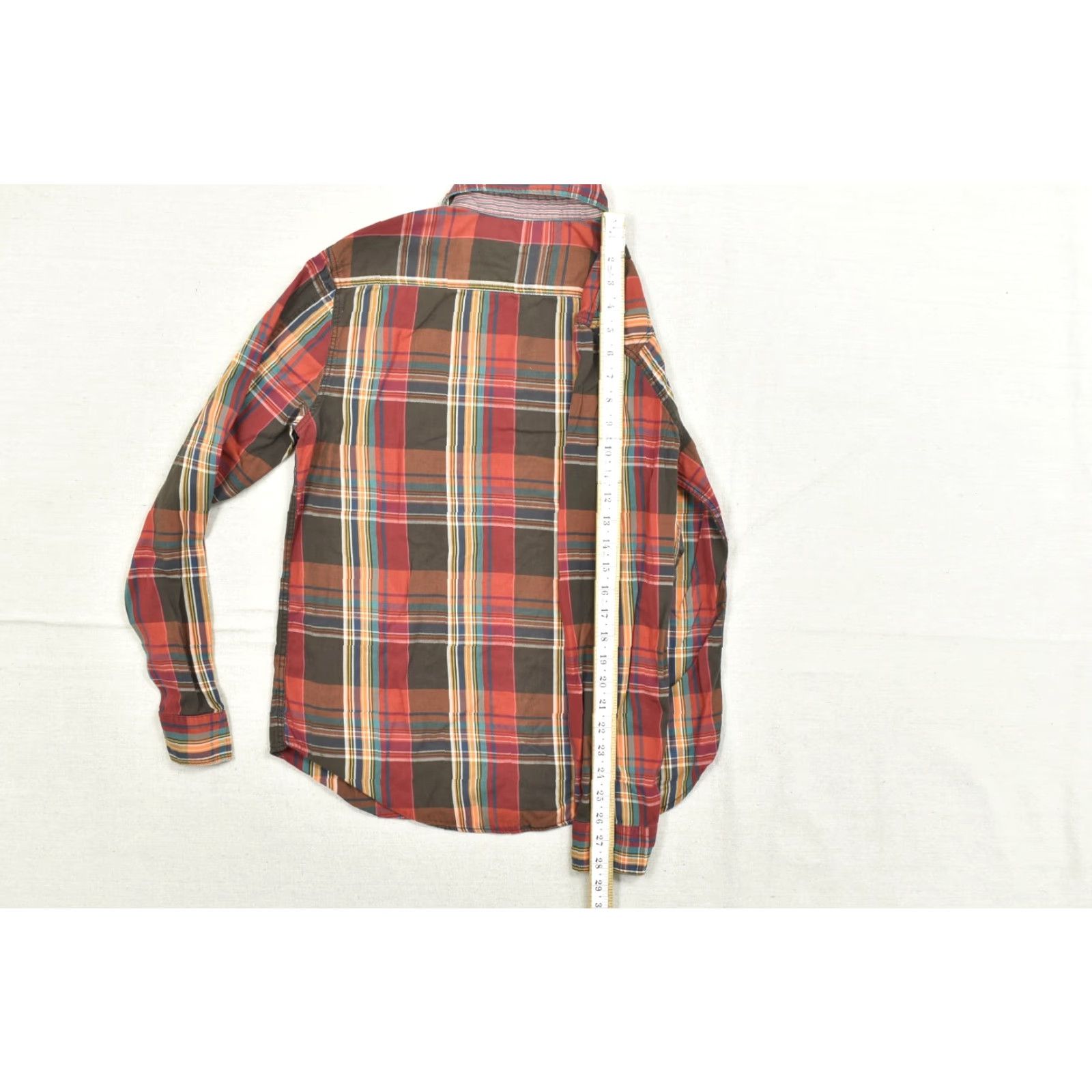 Vintage Heritage 1981 Mens Shirt Plaid Western Snap Button Long Sleeve Collared Cotton Red Brown M Size US M / EU 48-50 / 2 - 5 Thumbnail