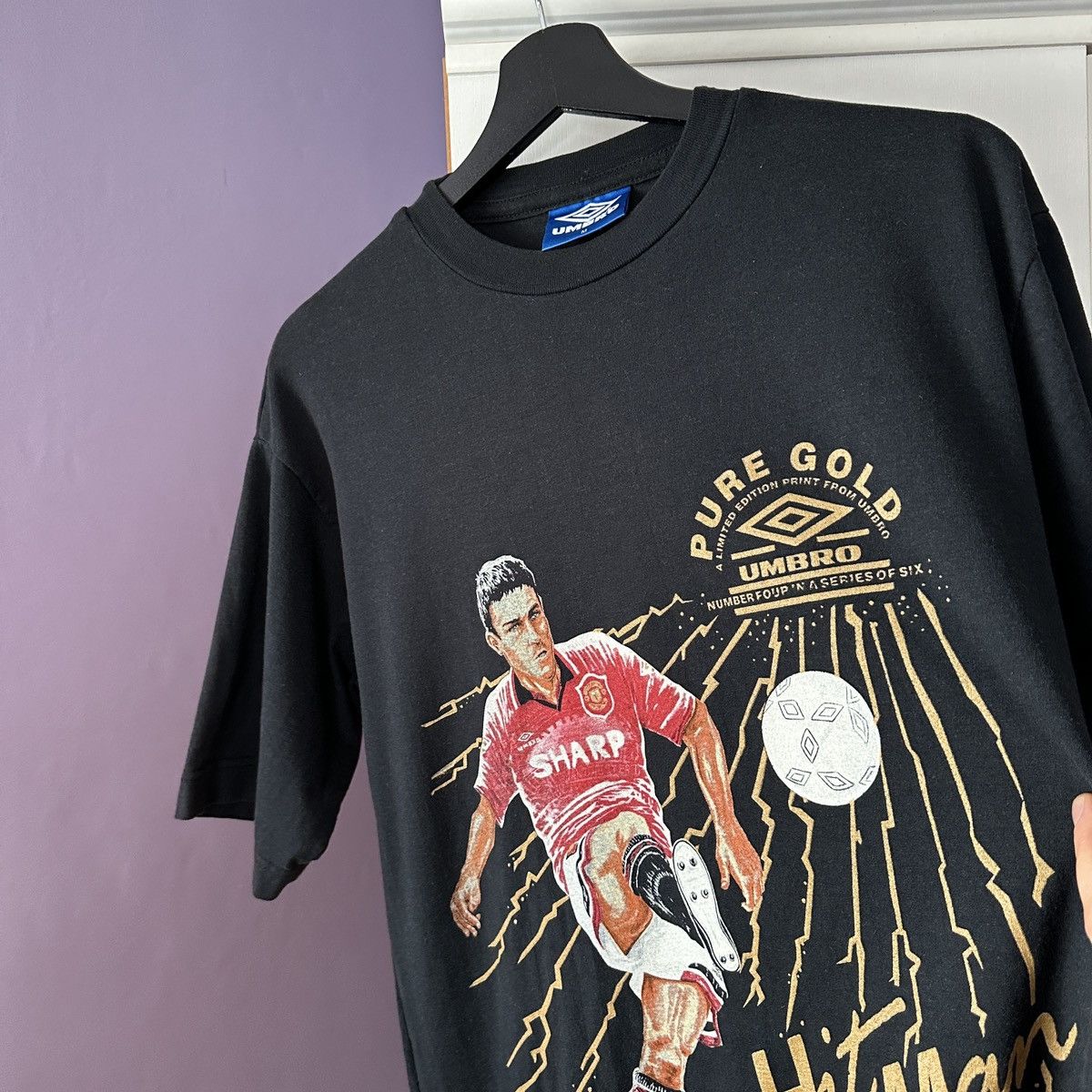 Umbro Manchester United 1994 #5 Sharpe Vintage T-Shirt Umbro Fans Size US M / EU 48-50 / 2 - 2 Thumbnail