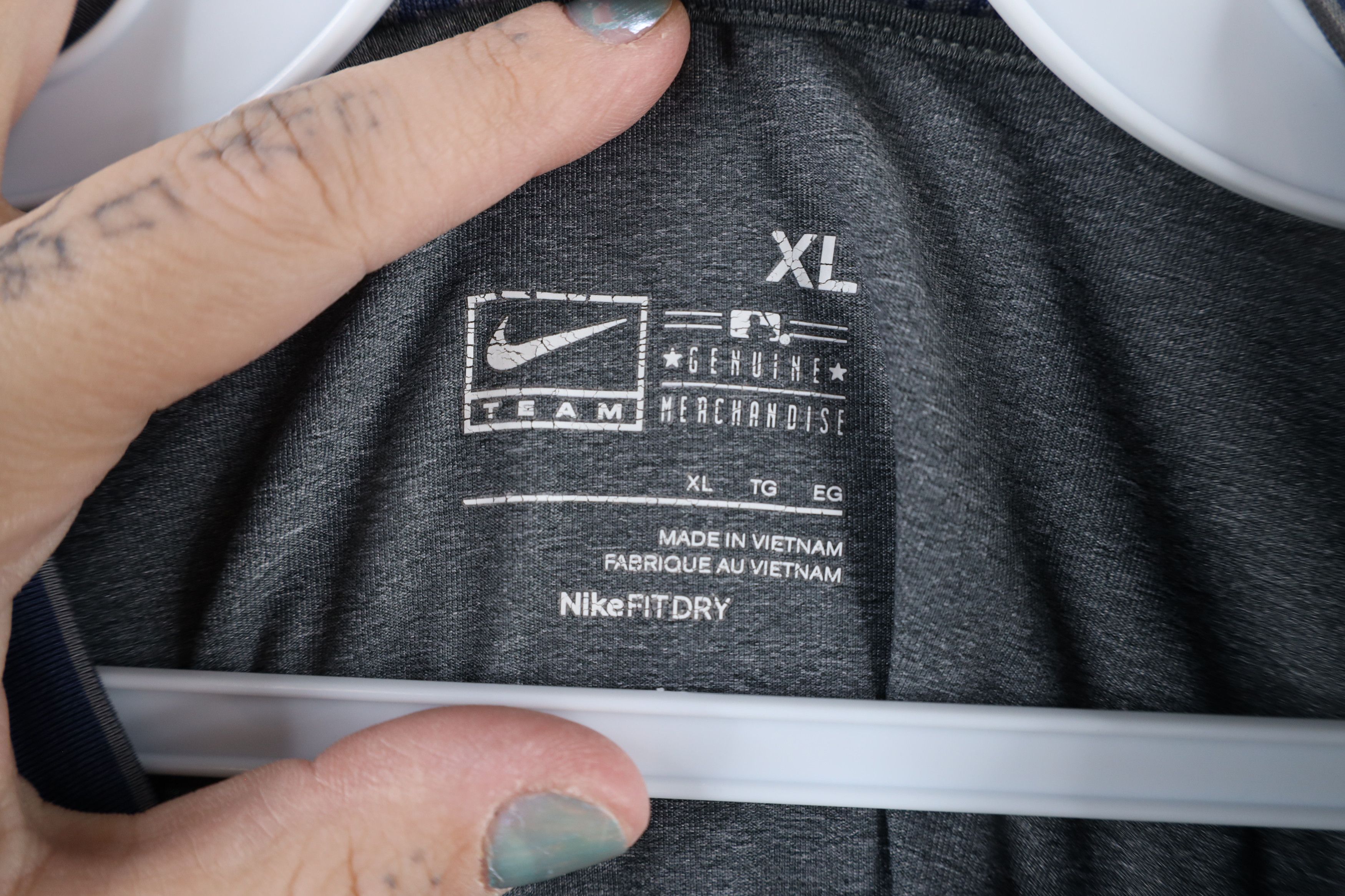 Nike × Vintage Vintage Nike Pro Indians Baseball Compression T-Shirt Size US XL / EU 56 / 4 - 8 Thumbnail