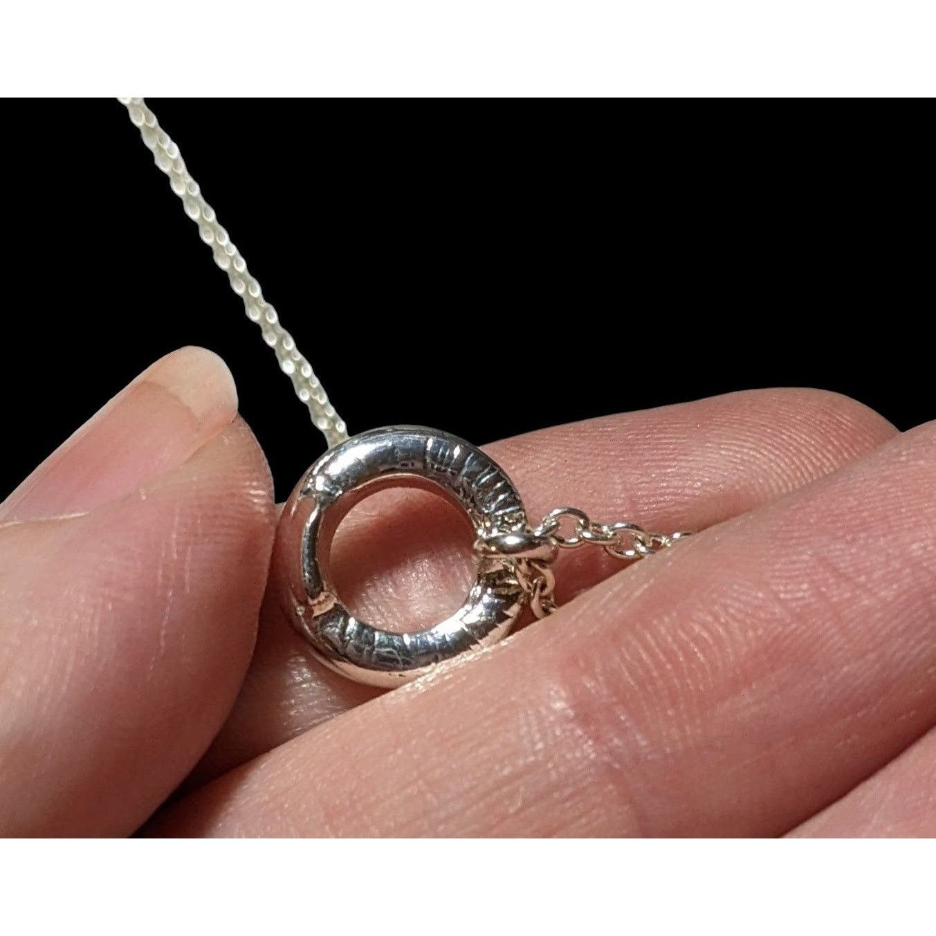 Other Minimalist Glam Silver Rhinestone Pendant Necklace Size ONE SIZE - 4 Thumbnail