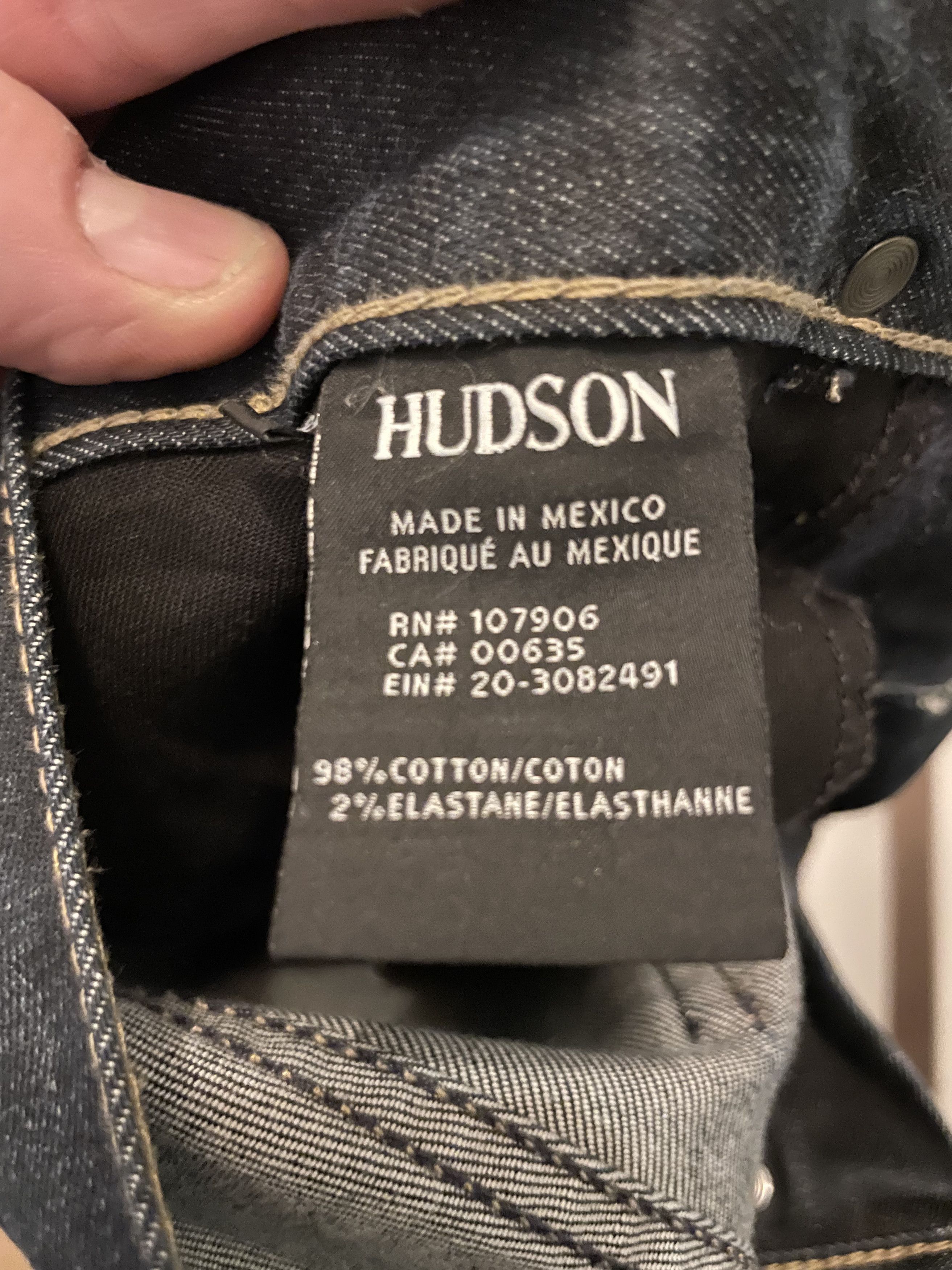 Hudson Hudson faded denim with a bit of flex Size US 33 - 7 Thumbnail