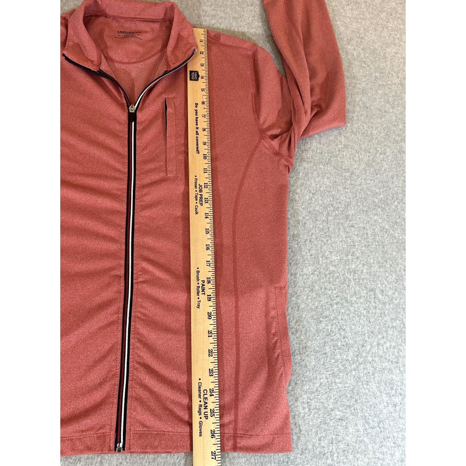 UNTUCKit UNTUCKit Mens Jacket M Red Track Zip Lightweight Performance Casual Stretch Full Zip Size US M / EU 48-50 / 2 - 5 Thumbnail