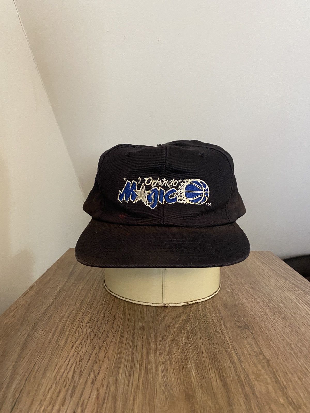 NBA Vintage 90’s Orlando Magic Sun Faded Black Snap Back Hat Cap Size ONE SIZE - 1 Thumbnail