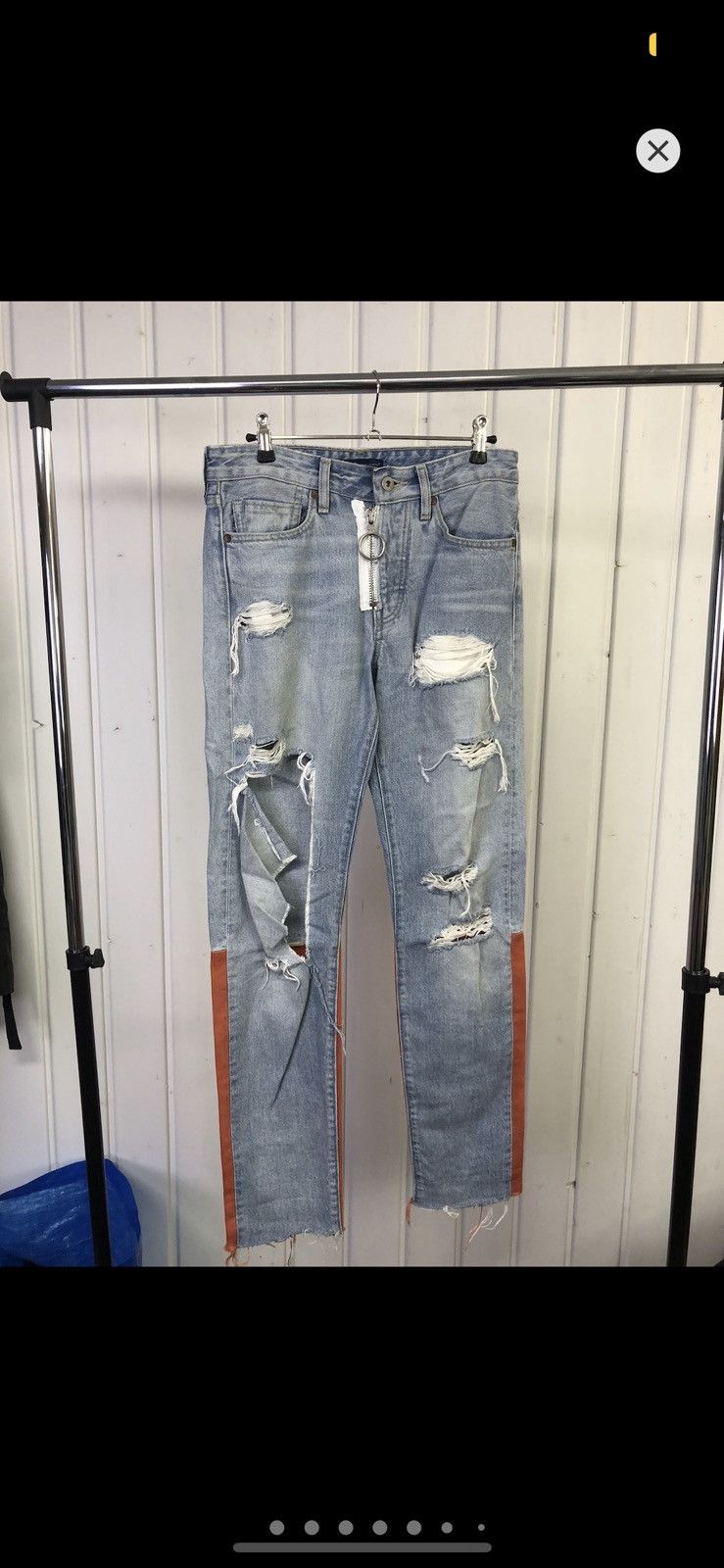 image of Levis x Off White Levi’S Off White in Blue, Men's (Size 30)