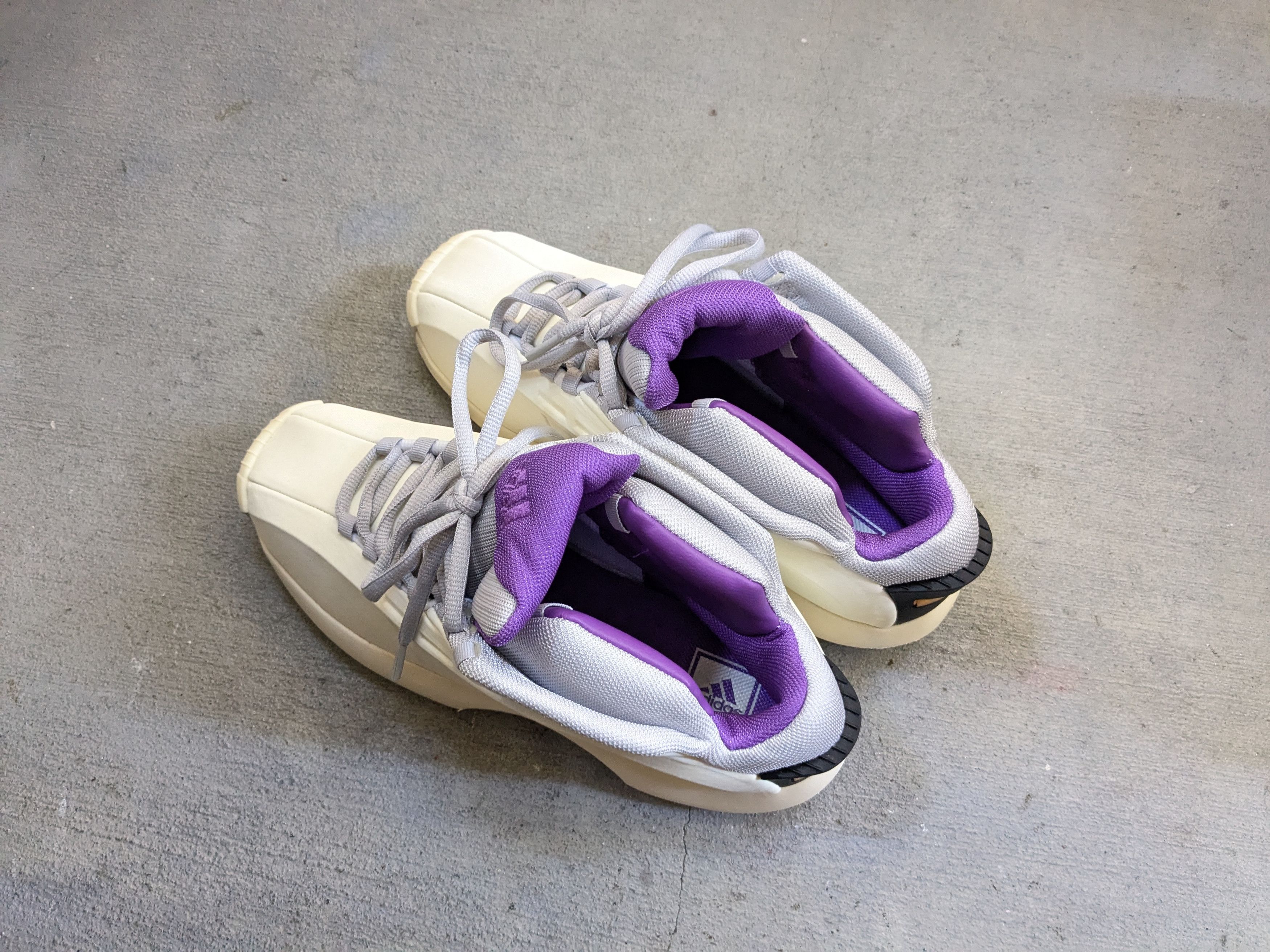Adidas Adidas Crazy 1 Cream Purple 10.5 Size US 10.5 / EU 43-44 - 9 Thumbnail