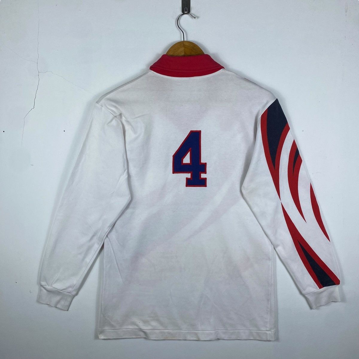 Asics × Vintage Vintage 80's ASICS Classic Long Sleeve Jersey Large Size Size US L / EU 52-54 / 3 - 6 Thumbnail