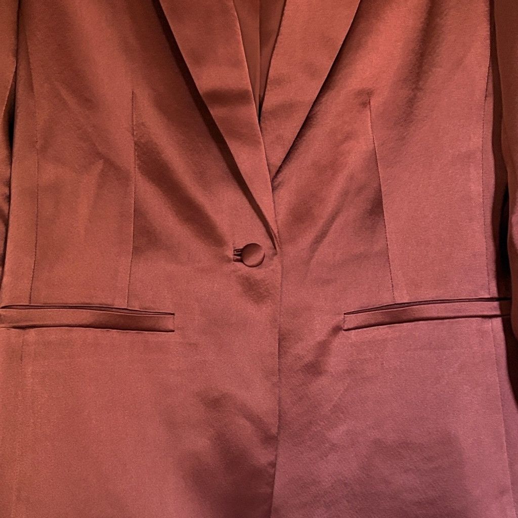 Cinq a Sept Cinq à Sept Khloe Smooth Satin Jacket | EUC | Sz 6 Size M / US 6-8 / IT 42-44 - 4 Thumbnail
