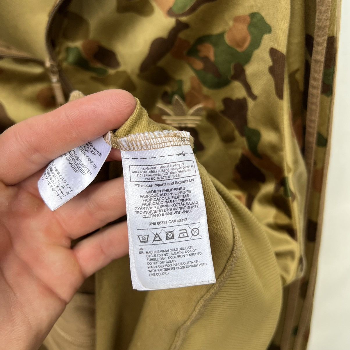 Adidas Adidas Originals track jacket Gold brown camo vintage Size US M / EU 48-50 / 2 - 5 Thumbnail