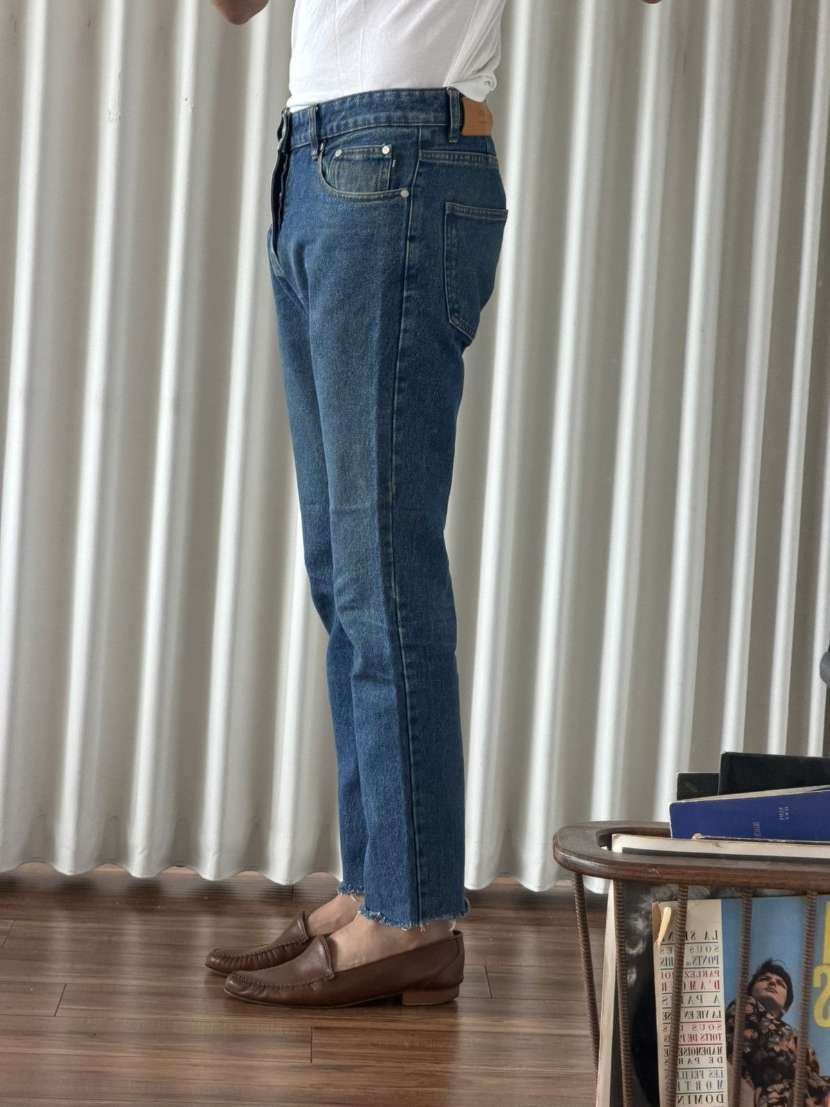 AMI AMI Alexandre Mattiussi Cropped Denim Jeans (Size 29) Size US 29 - 2 Thumbnail