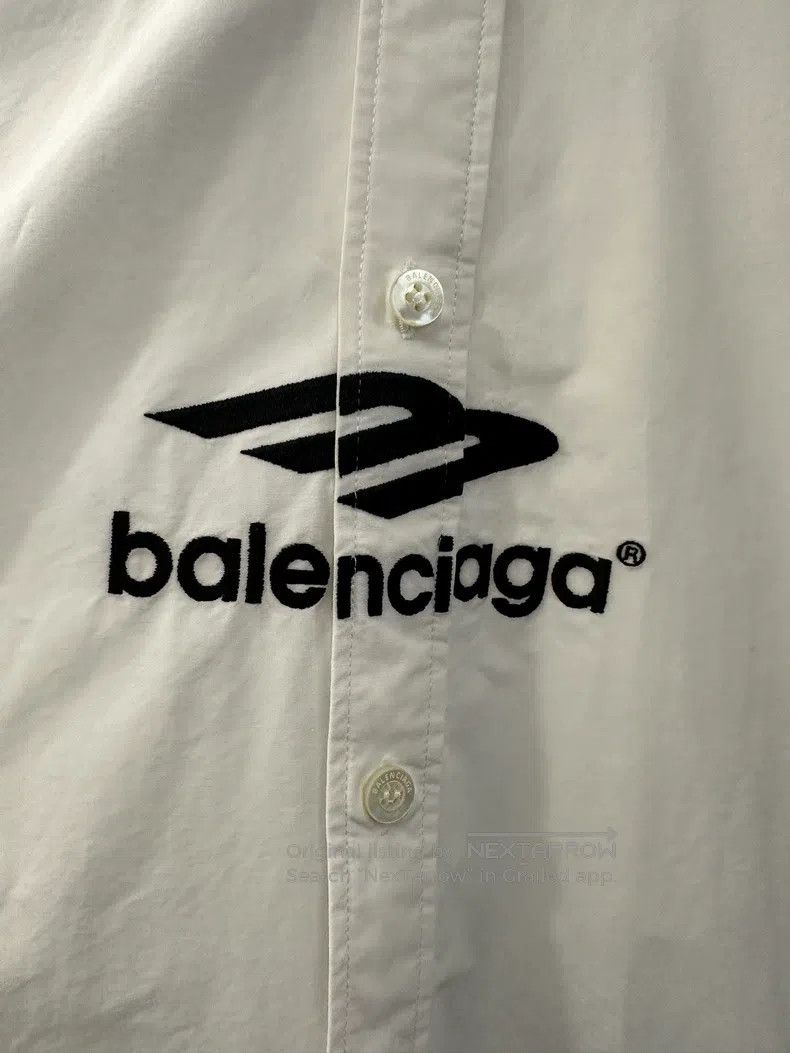 Balenciaga Balenciaga Black and White 3B Logo Embroidered Loose Fit S Size US M / EU 48-50 / 2 - 4 Thumbnail