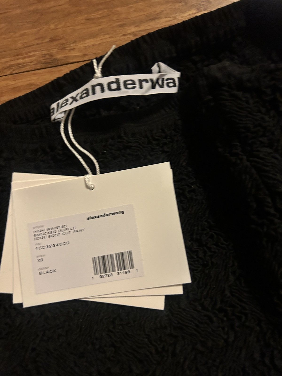 Alexander Wang ALEXANDER WANG Ruffled shirred satin-jersey Slim-leg Pants Size 24" / US 00 / IT 34 - 7 Thumbnail