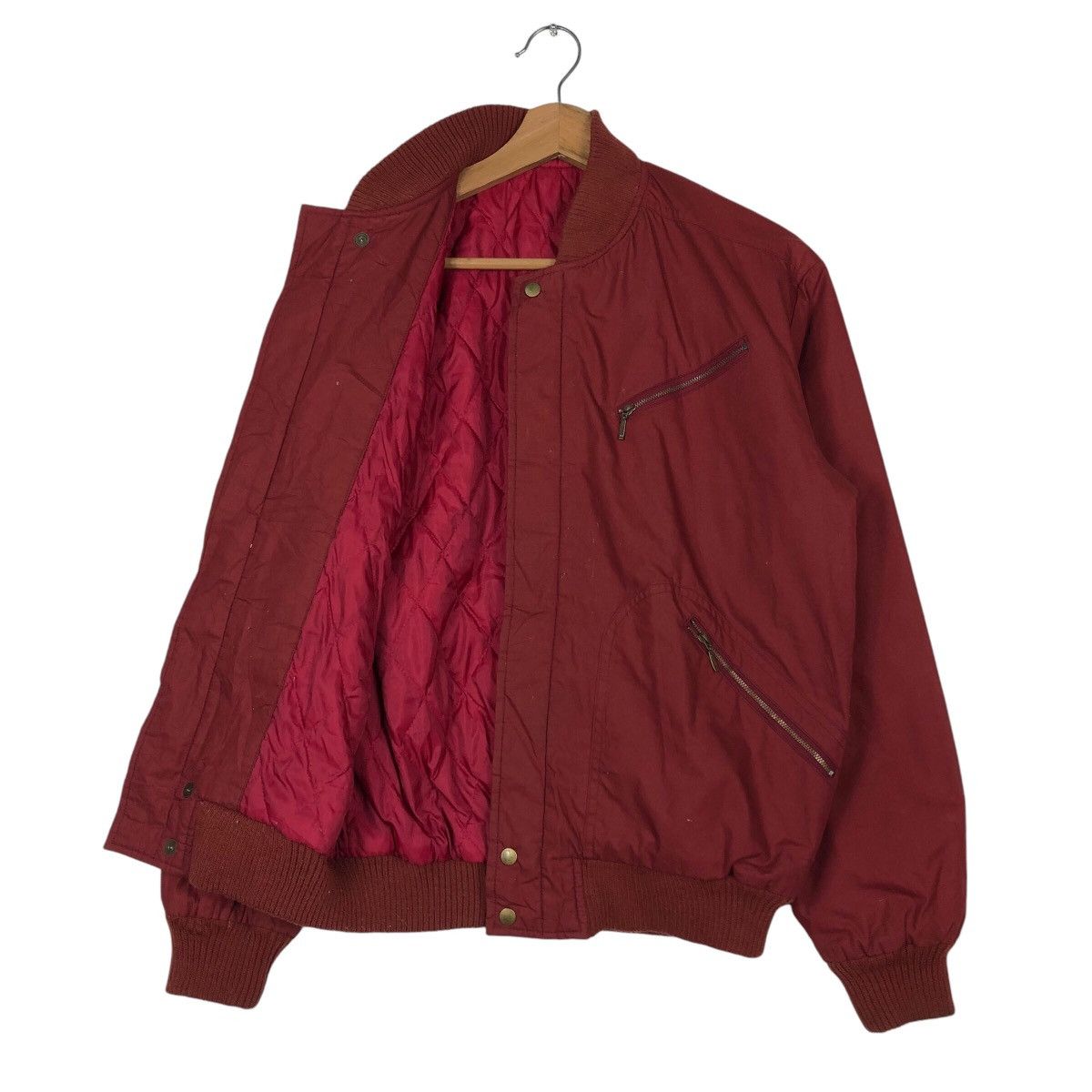Japanese Brand × Vintage 📌Vintage Suede Bomber Jacket Zipper Inspire Issey Miyake Size US M / EU 48-50 / 2 - 12 Thumbnail