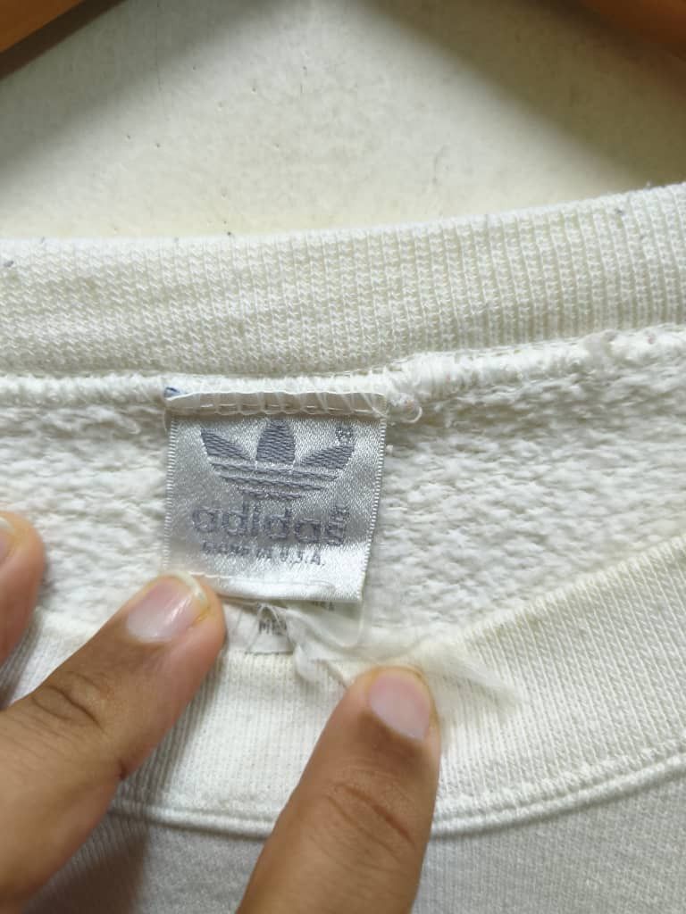 Adidas Vintage Adidas Trefoil sweatshirt made in Usa Size US M / EU 48-50 / 2 - 2 Thumbnail