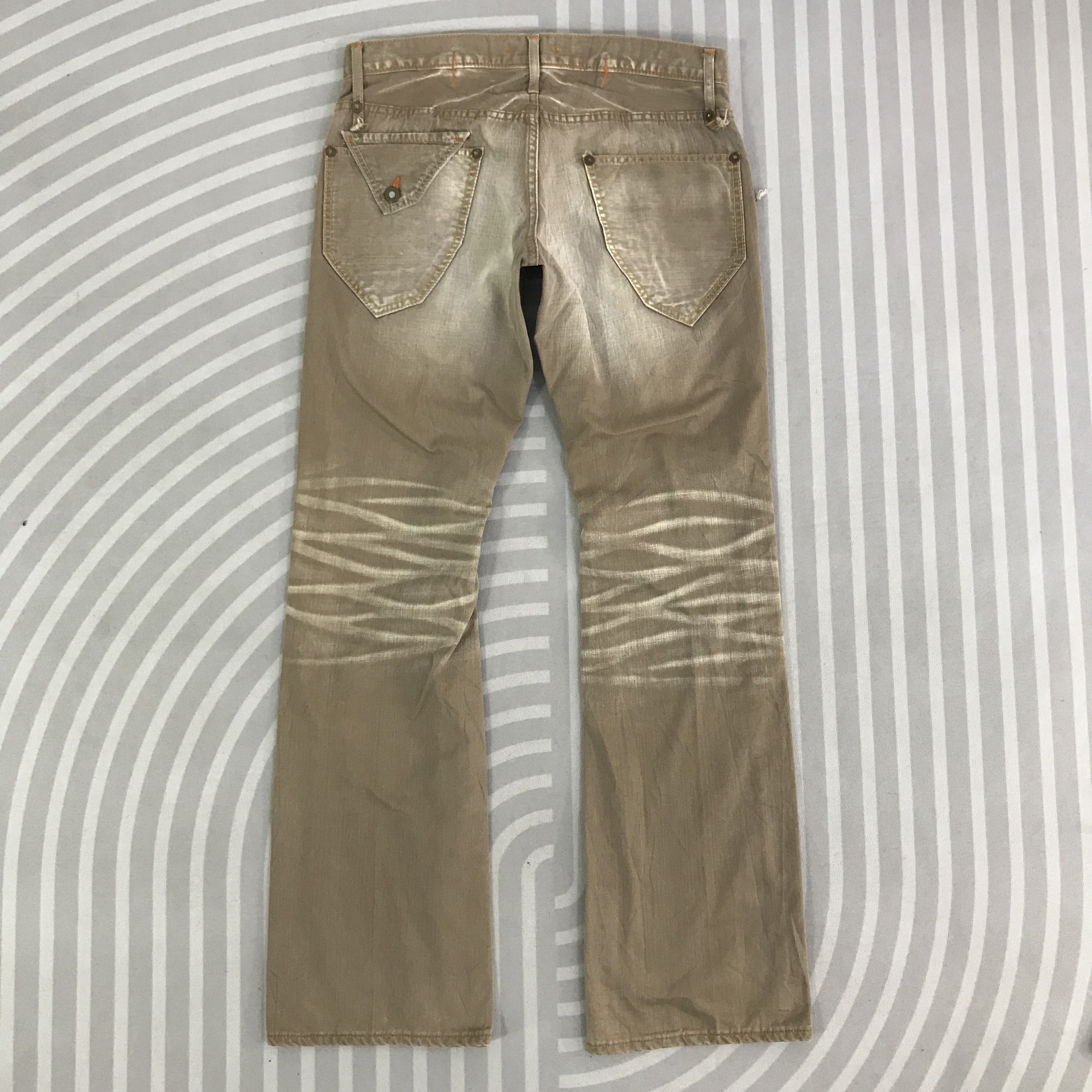 Japanese Brand Vintage Flare Blue Way khaki Jeans Bootcut denim K118B15 Size US 32 / EU 48 - 4 Thumbnail