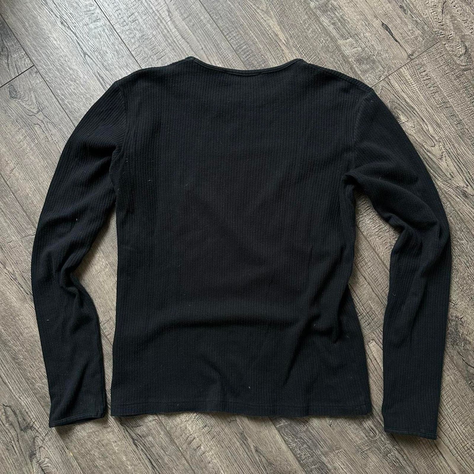 Raf Simons × Vintage Vintage SS03 RAF Simmons Black Longsleeve Thermal Shirt Size US S / EU 44-46 / 1 - 8 Thumbnail