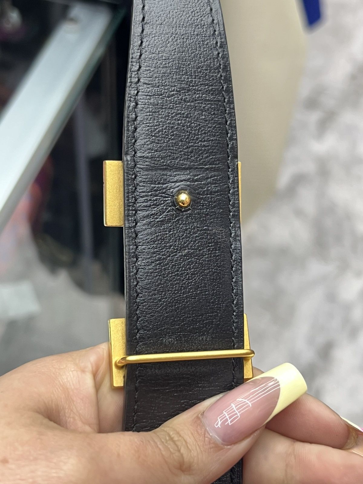 Hermes Hermes Constance Reversible Belt w/ Gold Platted Buckle Size 30 - 6 Thumbnail