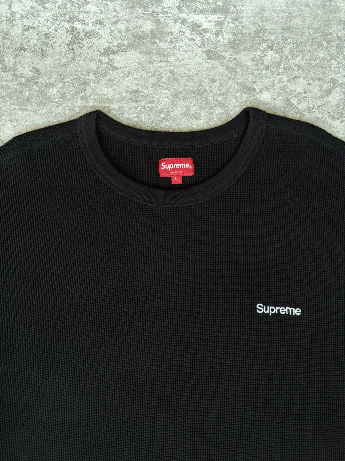 Supreme Supreme HQ Waffle Thermal Longsleeve FW19 Size US XL / EU 56 / 4 - 3 Thumbnail