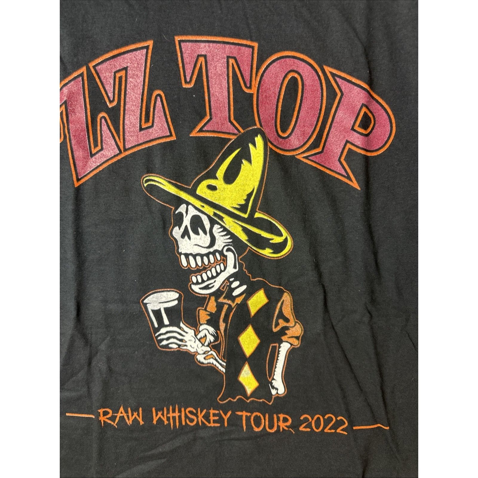 Gildan ZZ Top Raw Whiskey Tour T Shirt Mens L Black Short Sleeve Size US L / EU 52-54 / 3 - 2 Thumbnail