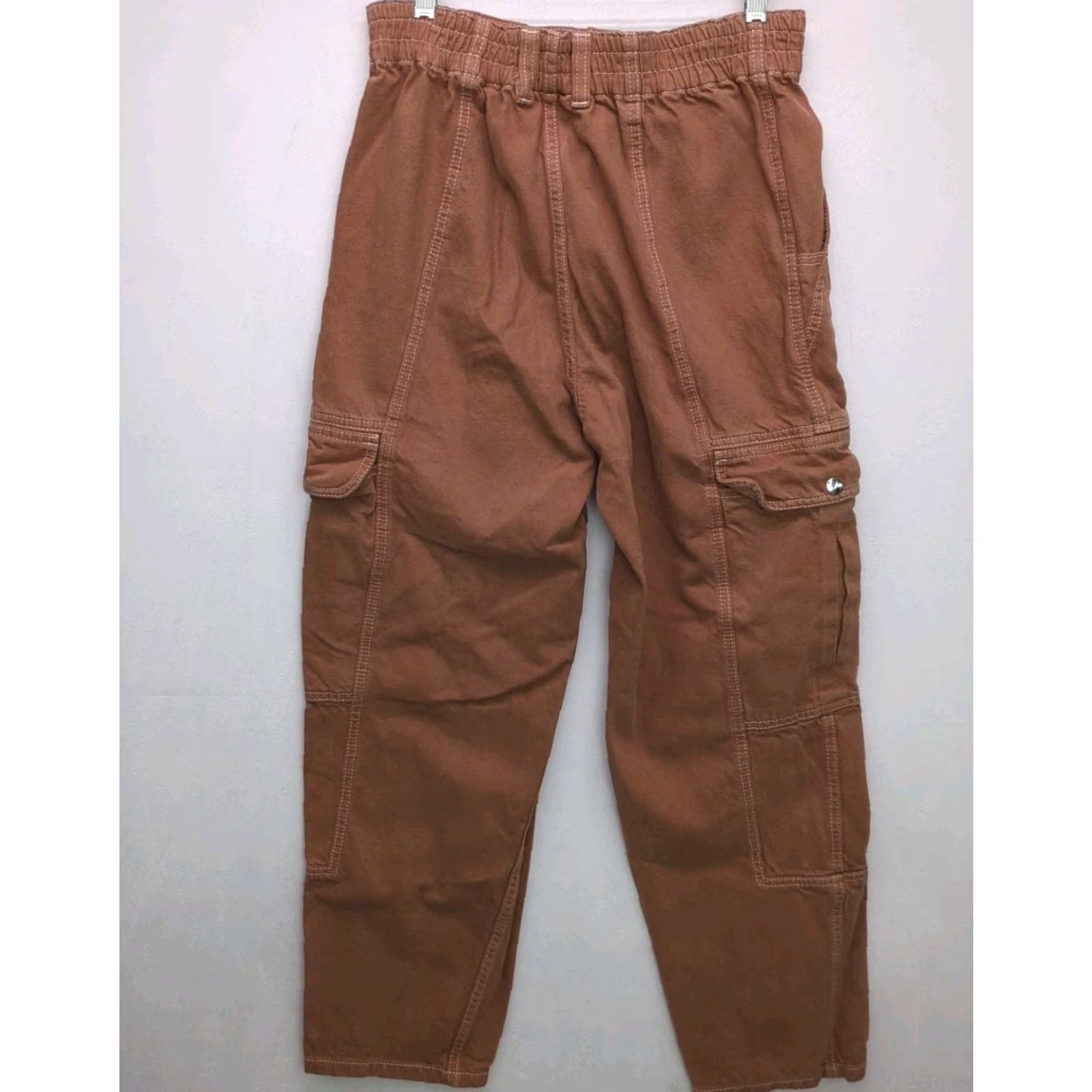Bdg BDG Jeans Womens 28 Brown Cargo Baggy Denim Skater Slouchy Pockets Pants Wide-Leg Relaxed Vintage? Wait no vintage. BDG. Size 28" / US 6 / IT 42 - 2 Thumbnail